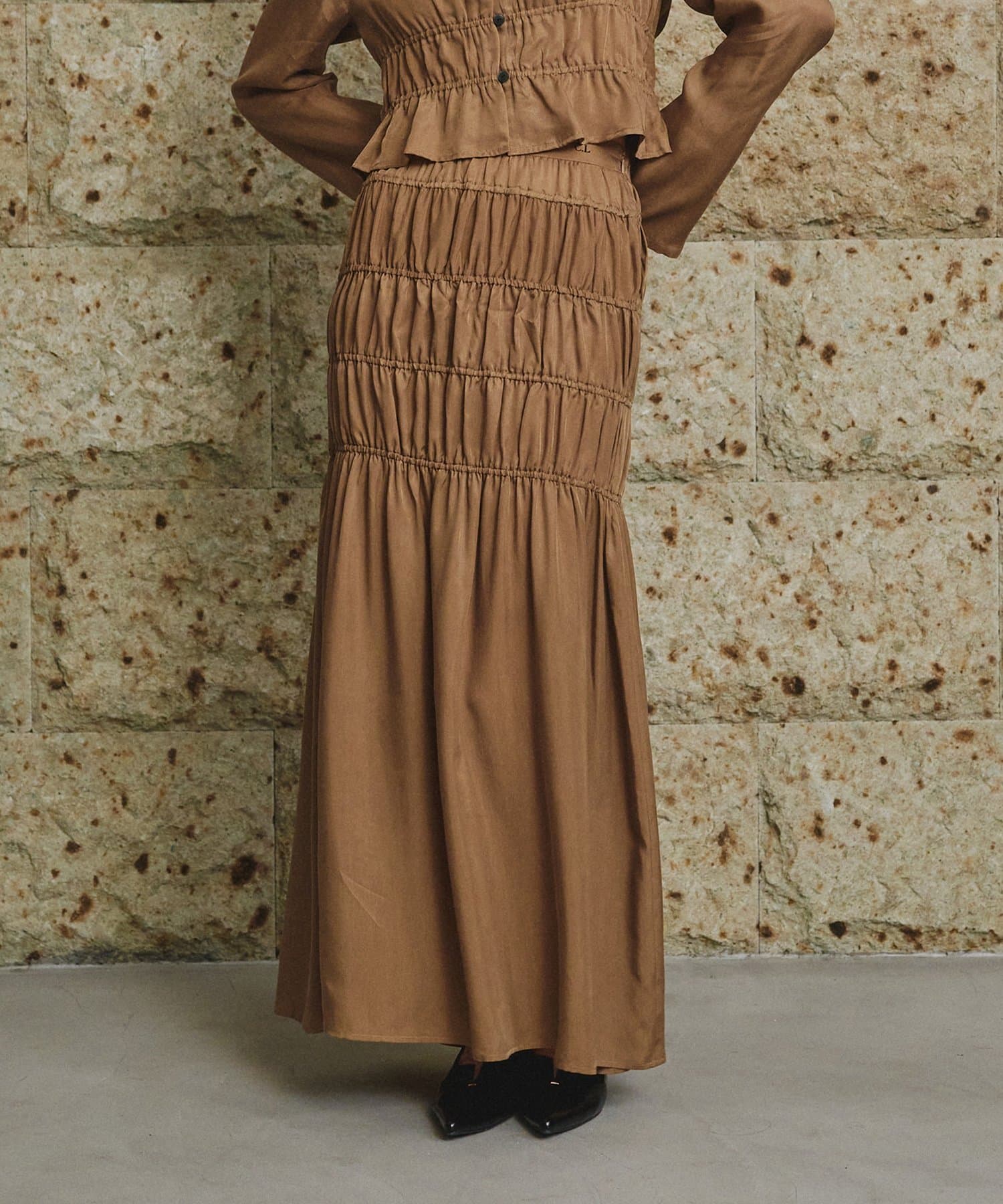 OUTLET(アウトレット) 【CAPRICIEUX LE'MAGE】WASHキュプラスカート