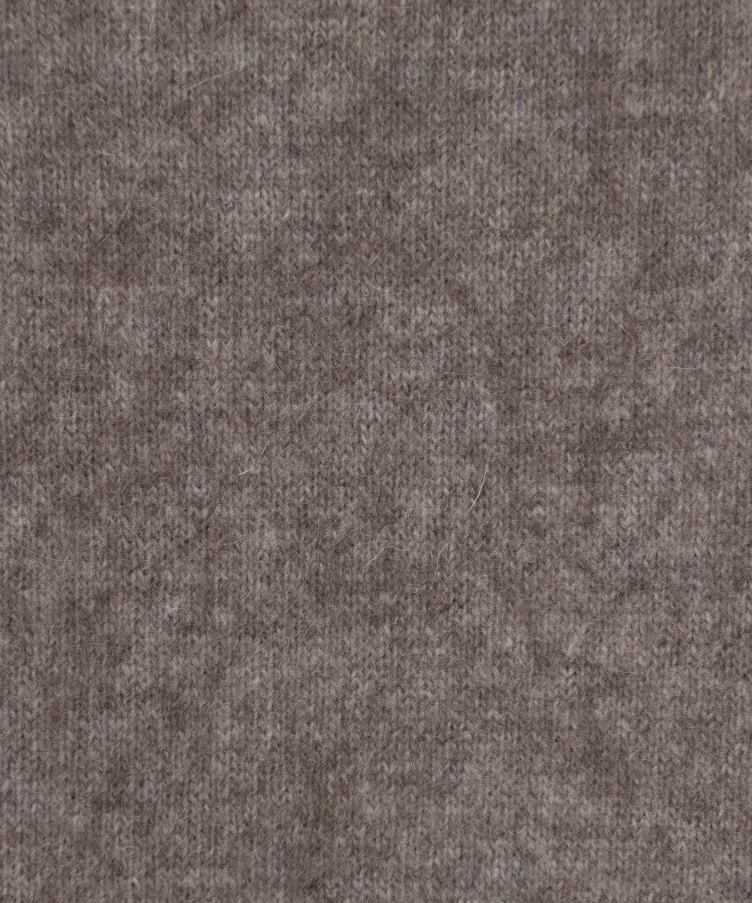 NOLLEY'S(ノーリーズ) ハーフ丈フーディー リバー風ニットコート