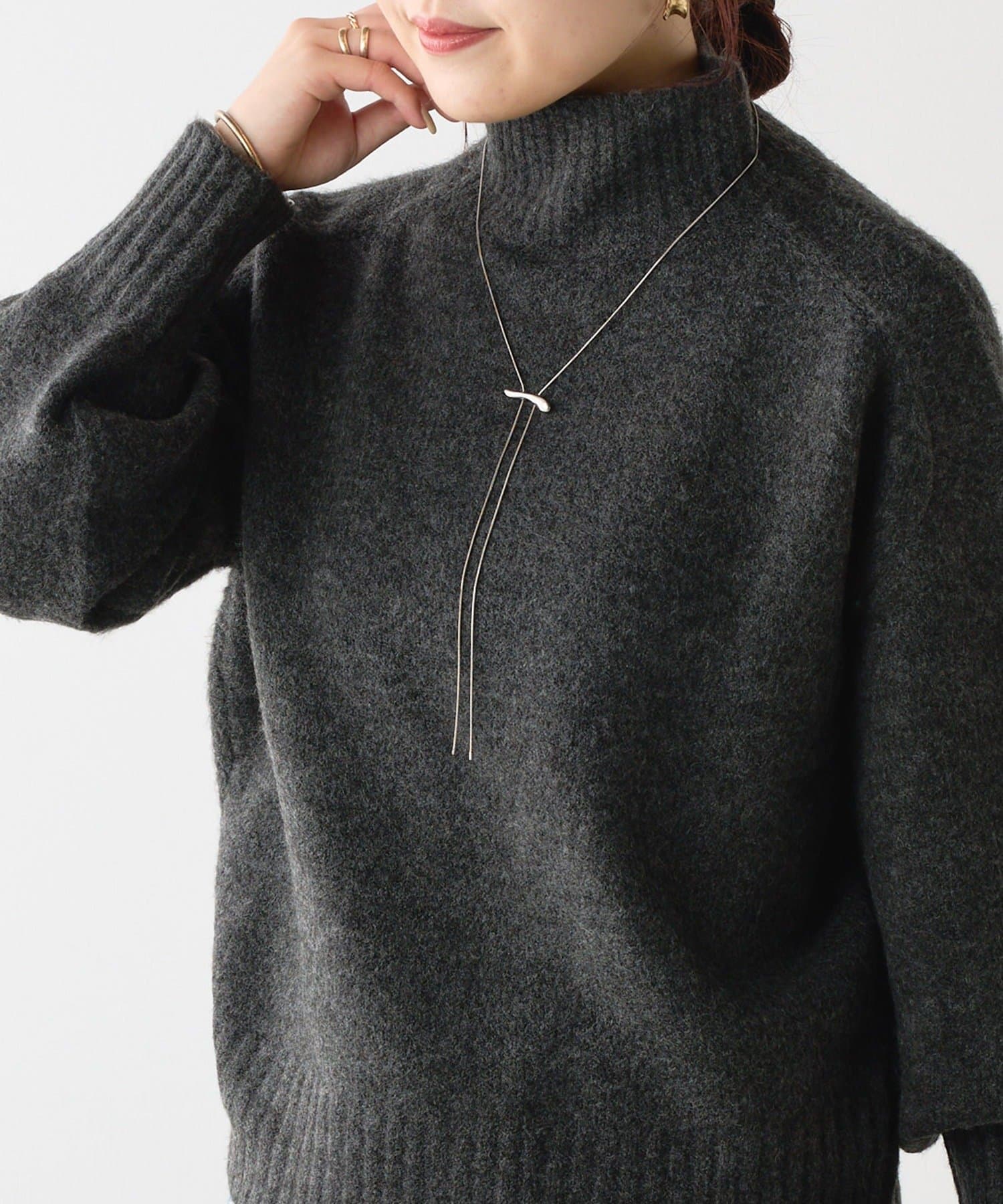 NICE CLAUP / OLIVE des OLIVE OUTLET(ナイスクラップ  / オリーブ デ オリーブ アウトレット) ヤクタッチハイネックニット