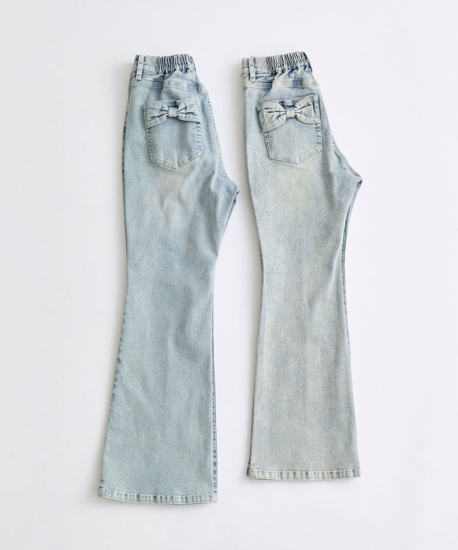 OLIVE des OLIVE(オリーブ デ オリーブ) ストレッチフレアデニムパンツ