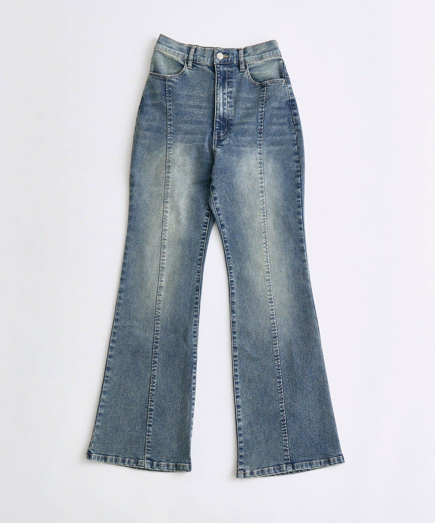 OLIVE des OLIVE(オリーブ デ オリーブ) ストレッチフレアデニムパンツ