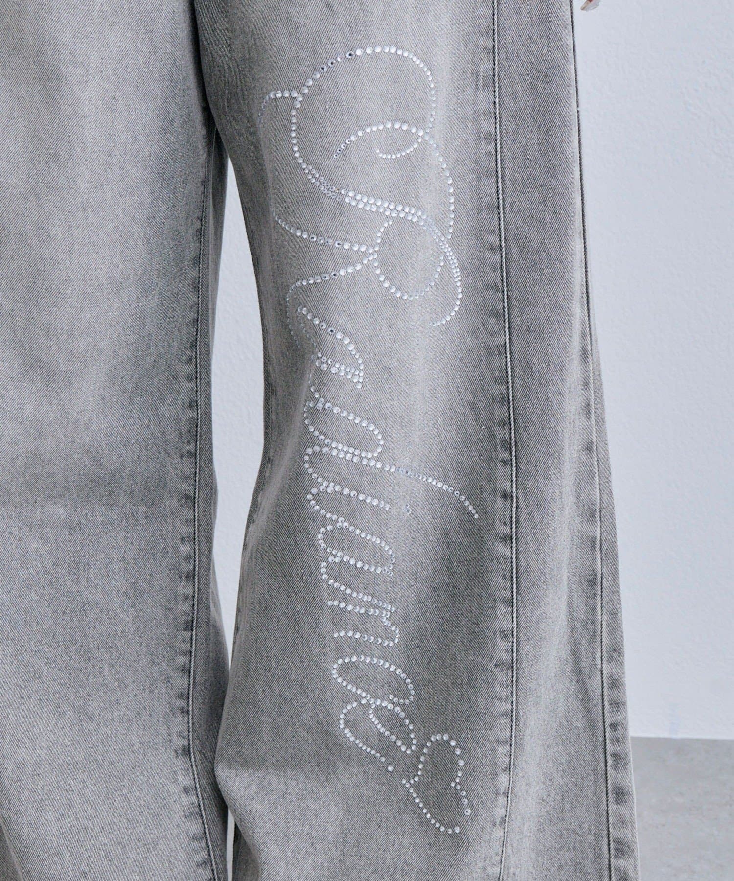 OLIVE des OLIVE(オリーブ デ オリーブ) ワイドデニムパンツ