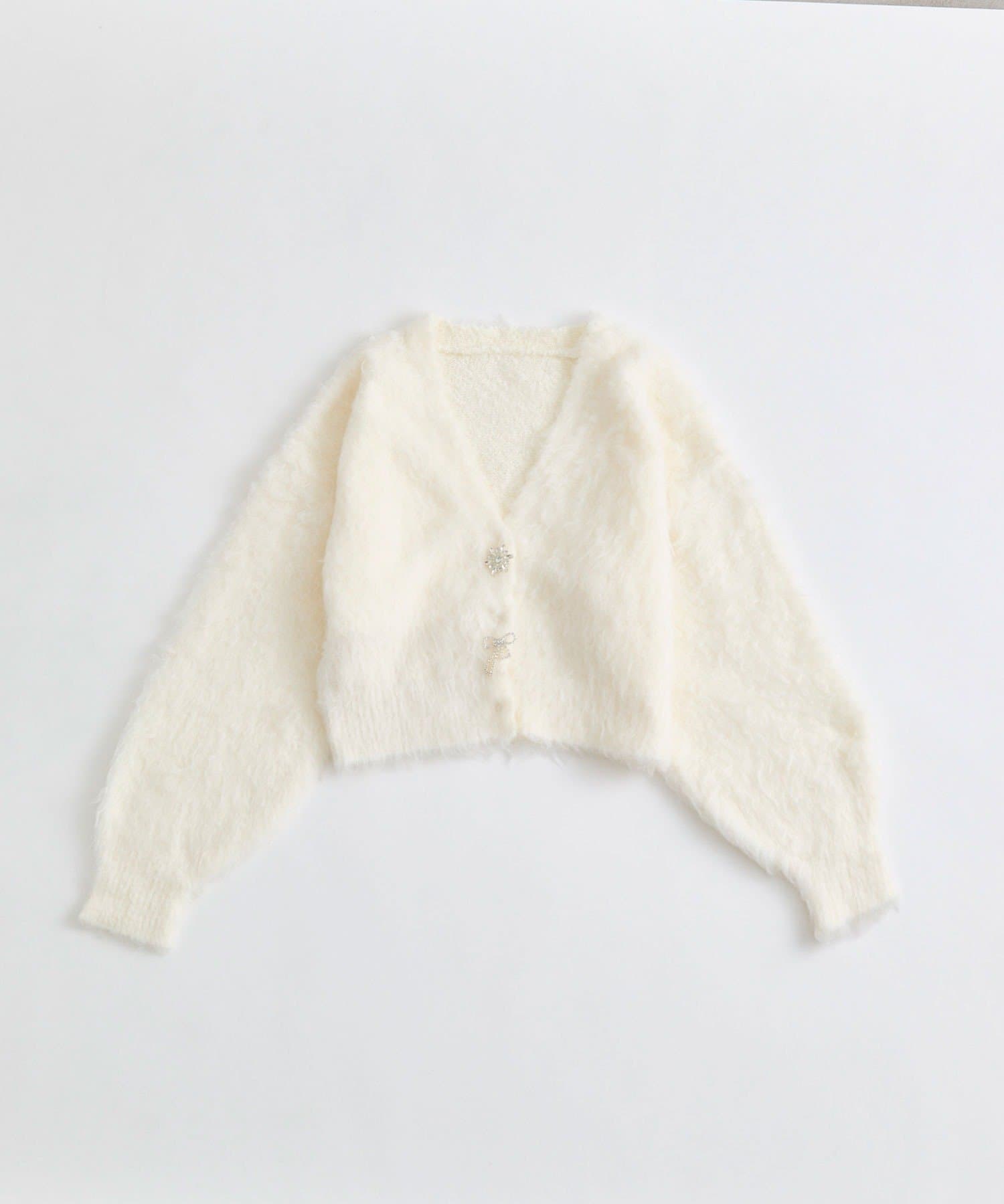 OLIVE des OLIVE(オリーブ デ オリーブ) snow short cardigan
