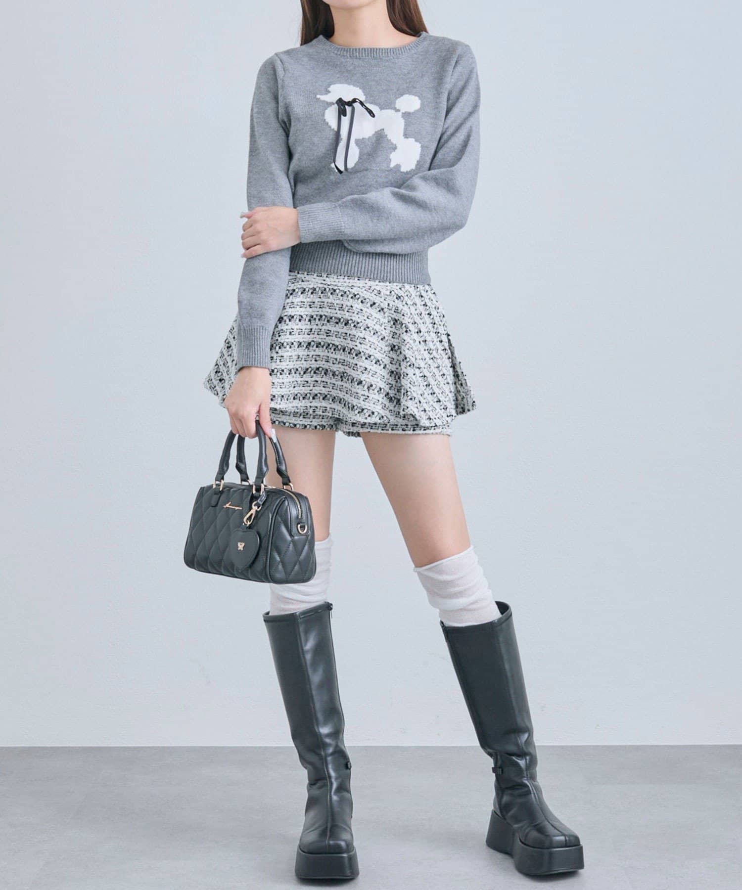 OLIVE des OLIVE(オリーブ デ オリーブ) アニマルジャガードニット