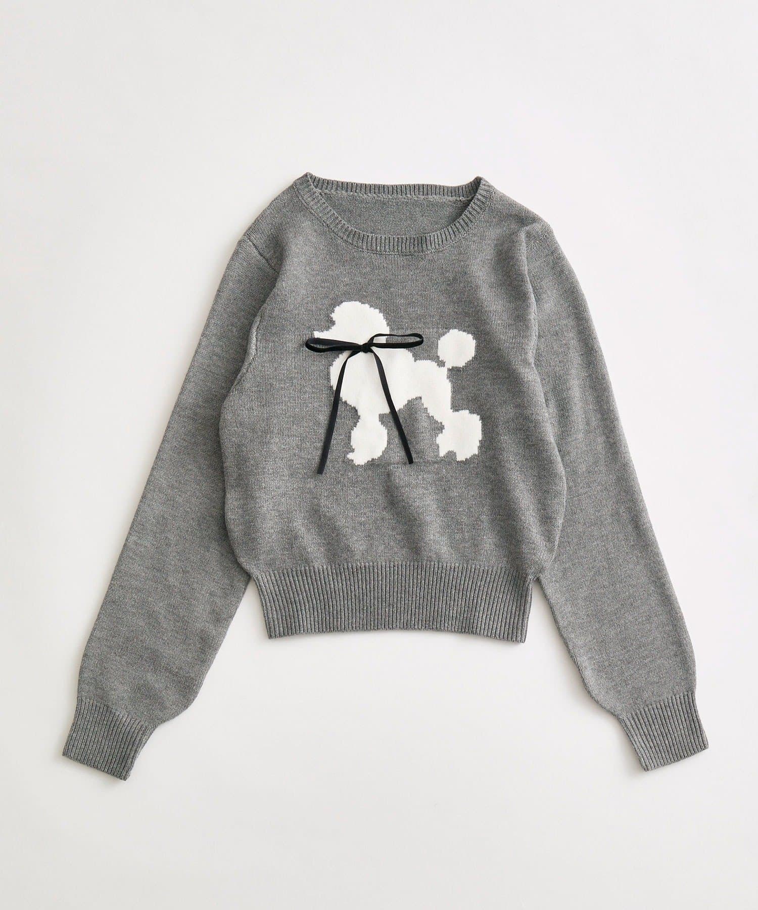 OLIVE des OLIVE(オリーブ デ オリーブ) アニマルジャガードニット