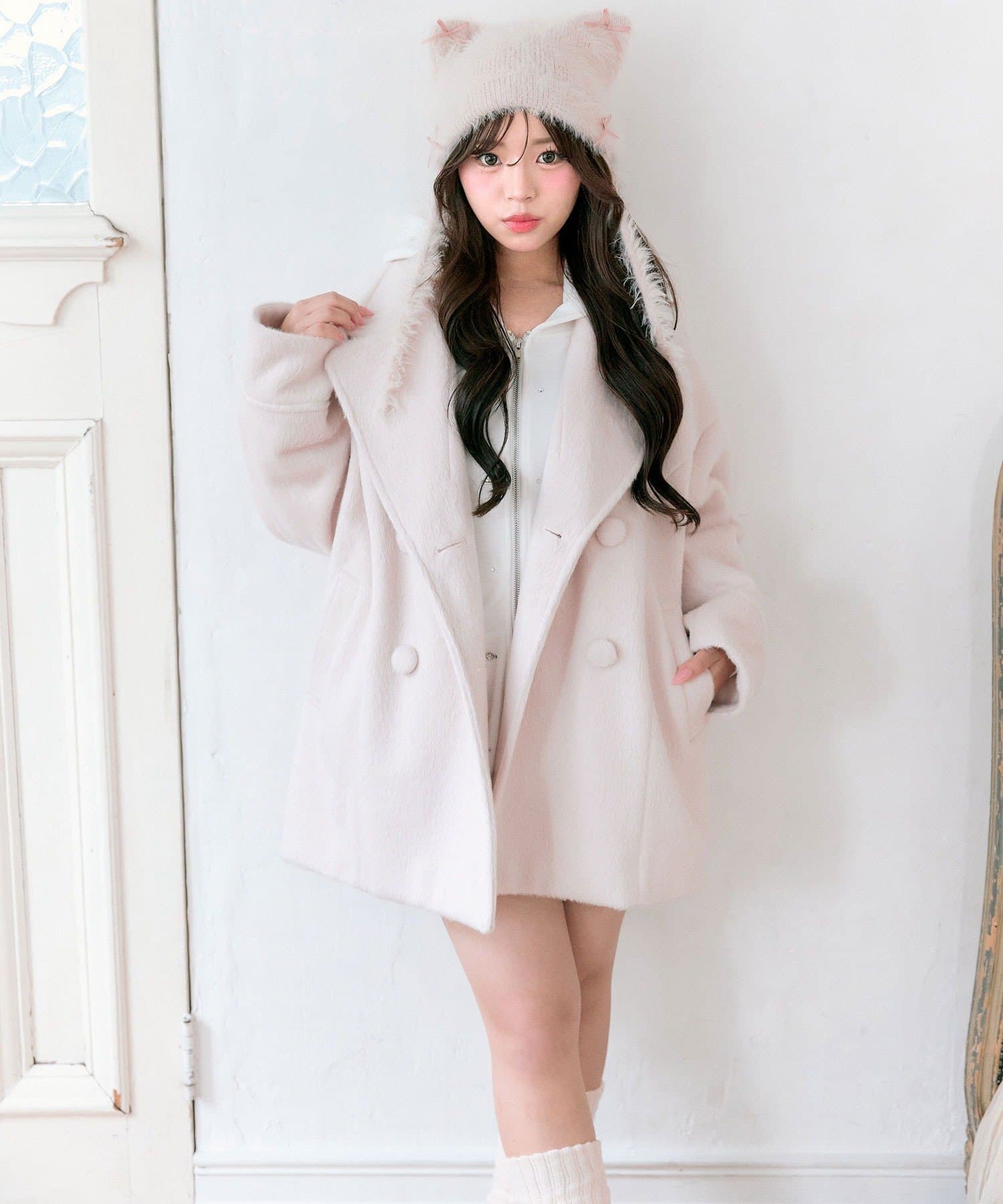 OLIVE des OLIVE(オリーブ デ オリーブ) 【TwinkleCollection】シャギーコート