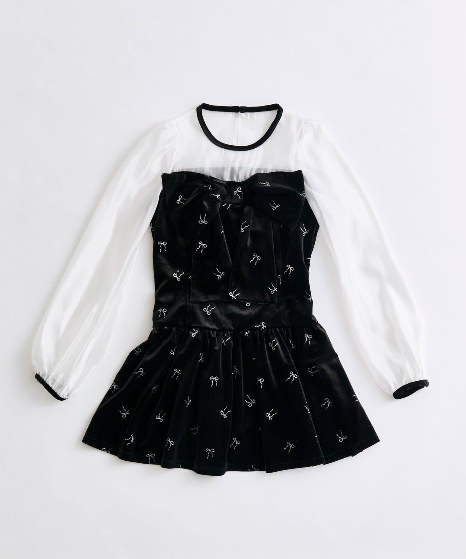 OLIVE des OLIVE(オリーブ デ オリーブ) Twinkleリボンミニワンピース