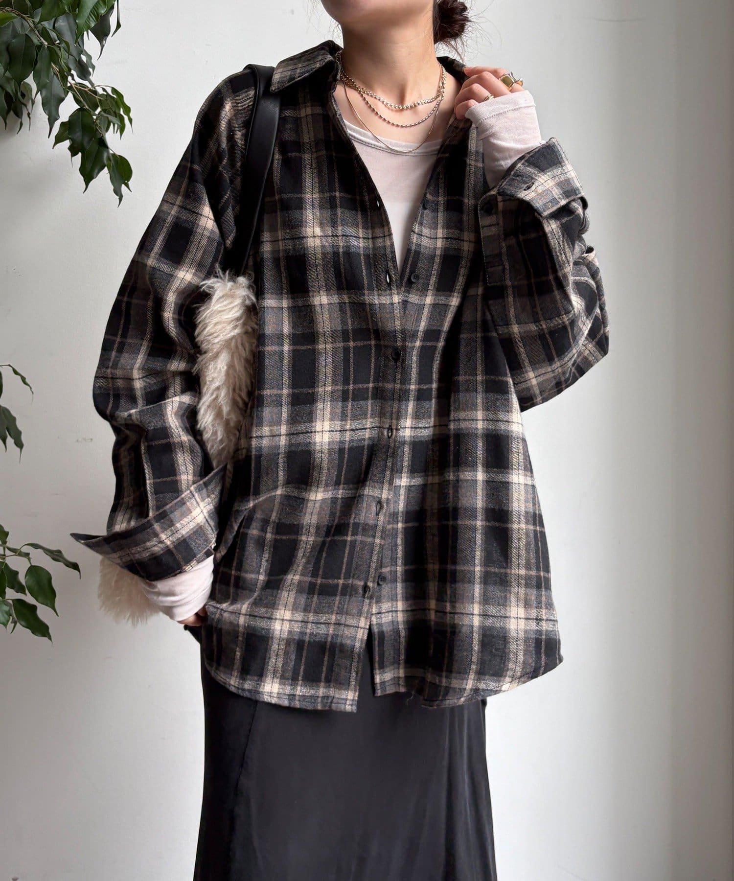 DOUDOU(ドゥドゥ) 【WEB限定】チェックシャツ