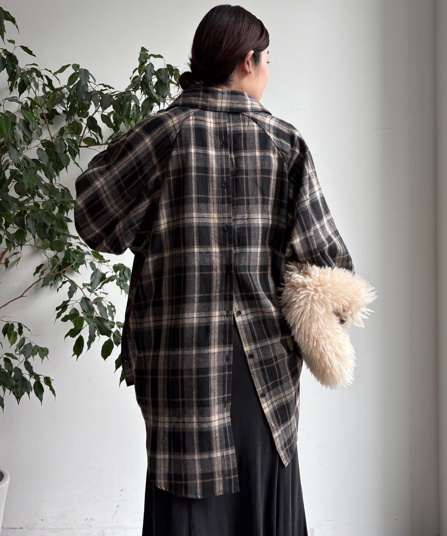 DOUDOU(ドゥドゥ) 【WEB限定】チェックシャツ