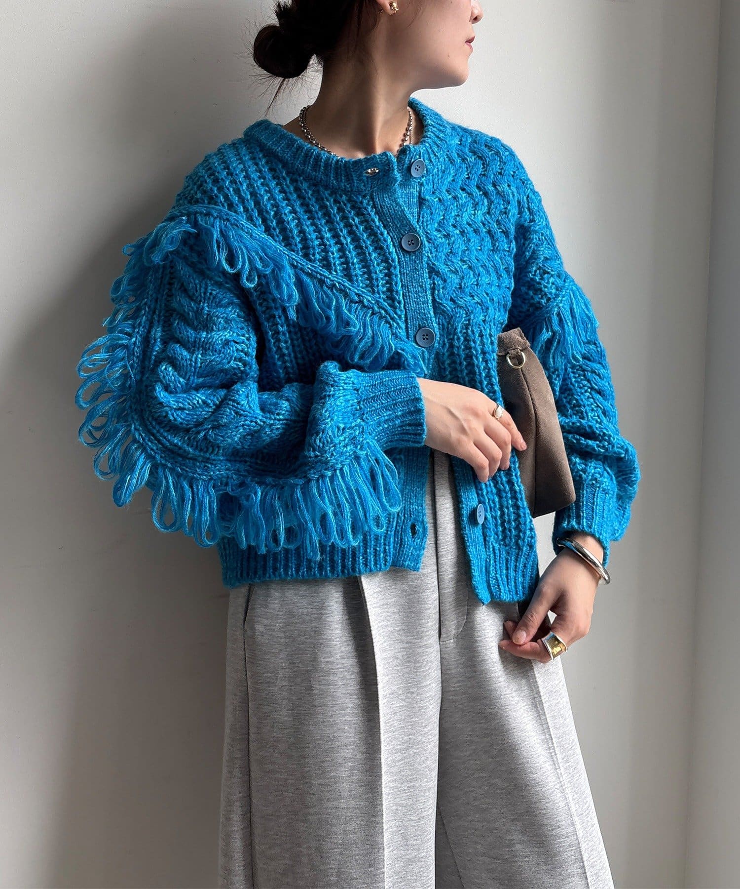 doublet フリンジニットカーディガン WEB限定】フリンジニットカーディガン | DOUDOU(ドゥドゥ)レディース