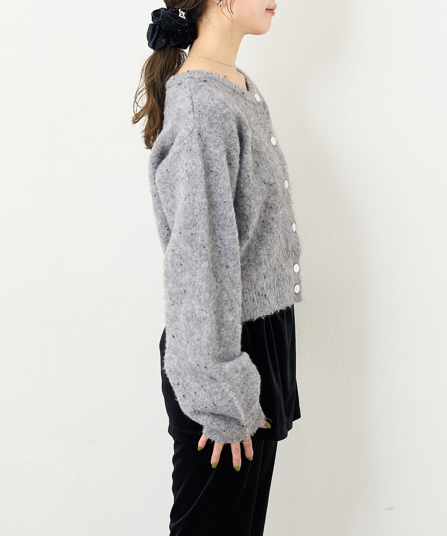 Kastane(カスタネ) B ネップニットカーディガン