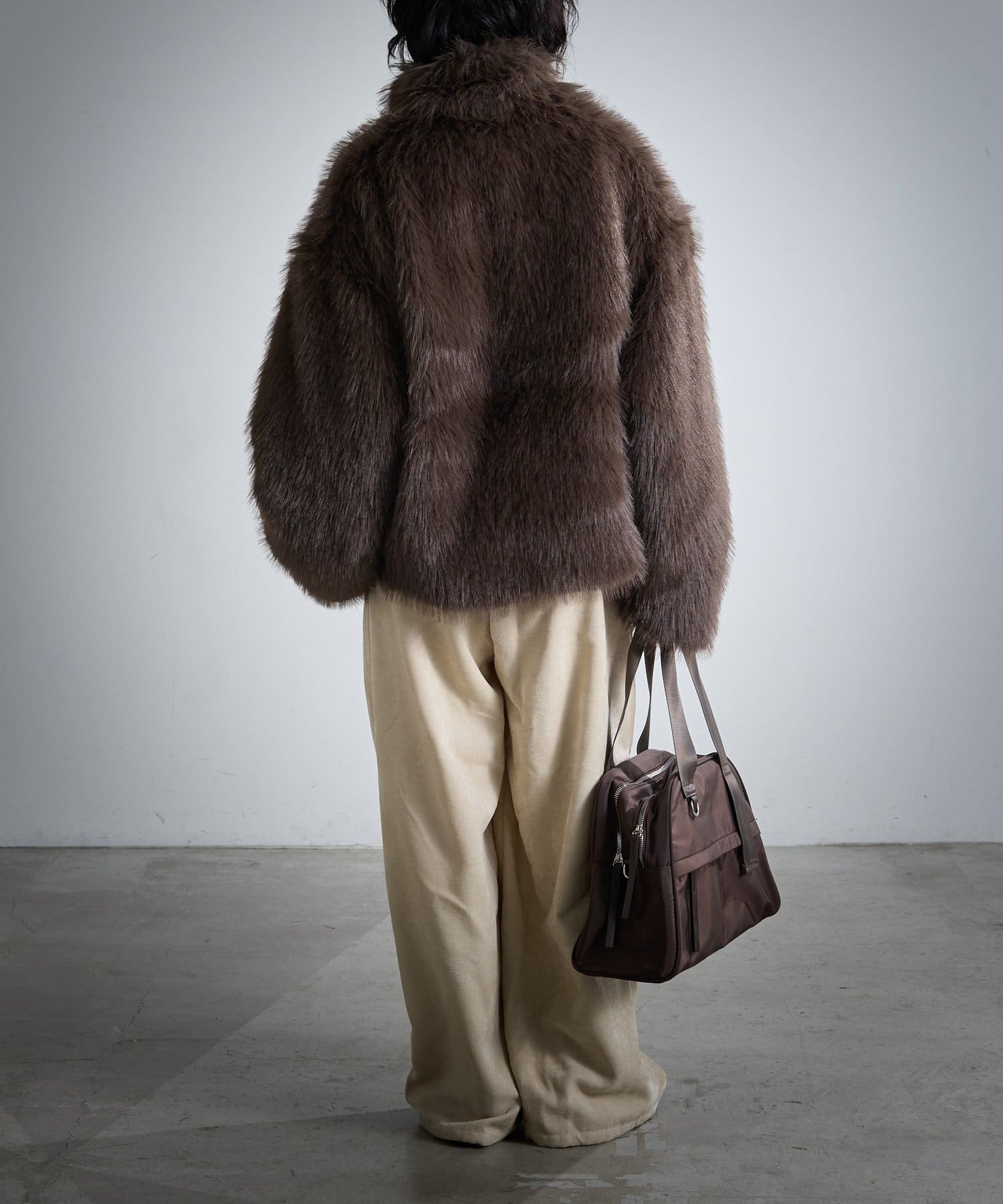 -goocy-(グーシー) フェイクファージップジャケット