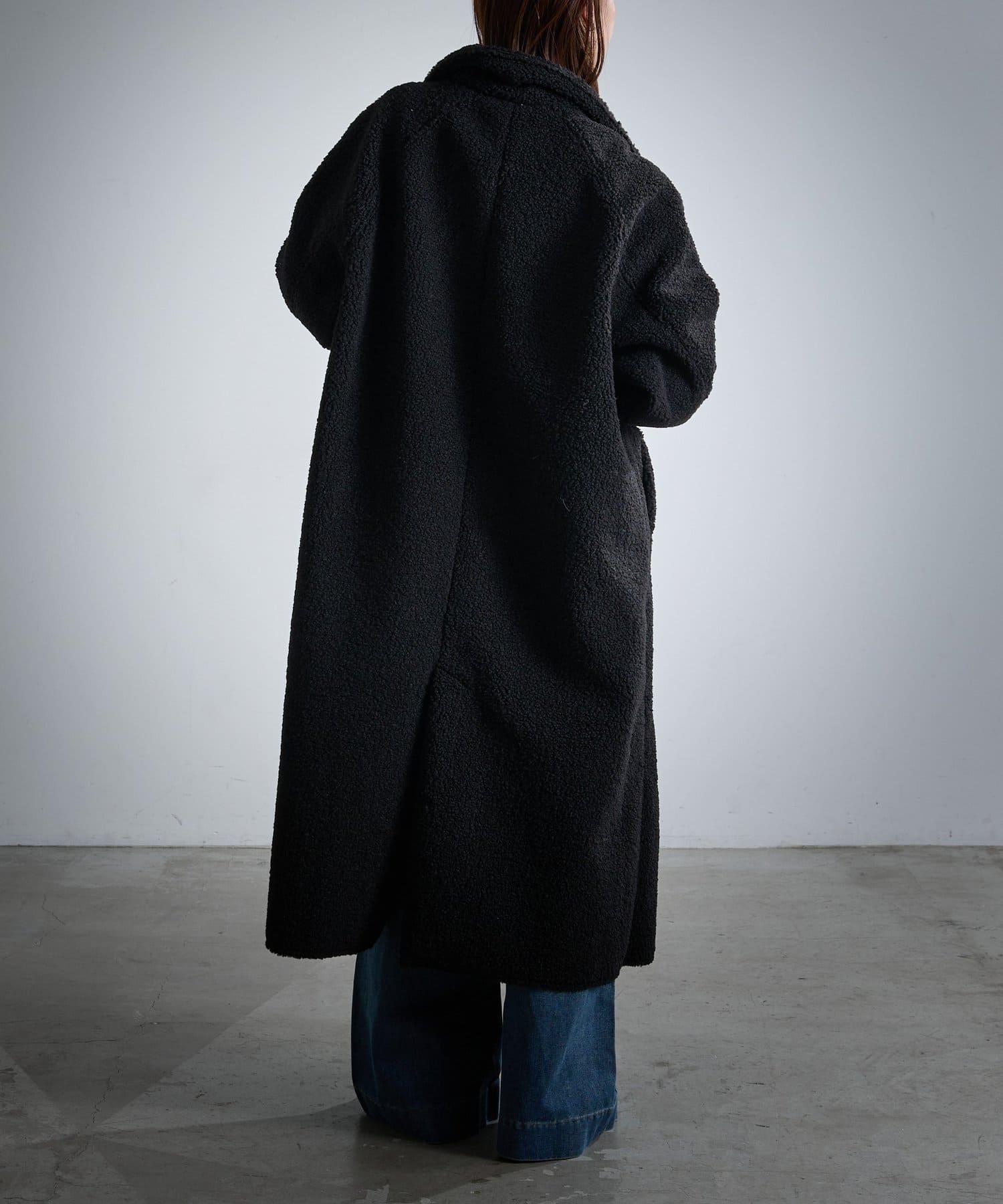 -goocy-(グーシー) フェイクムートンステンカラーコート