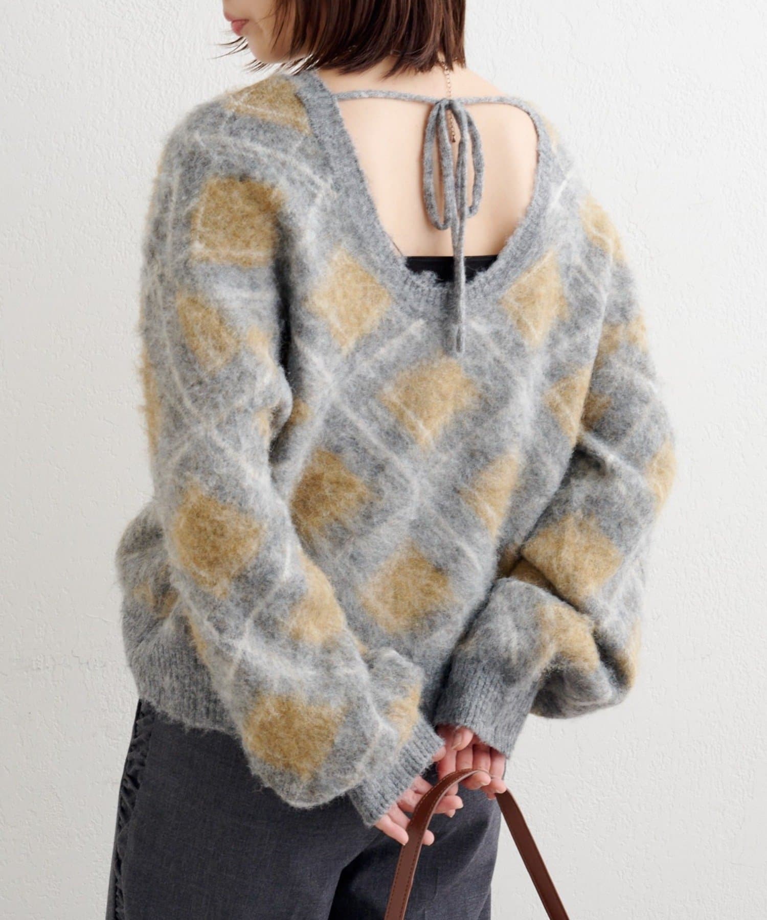 Kastane(カスタネ) B アーガイルプルオーバー