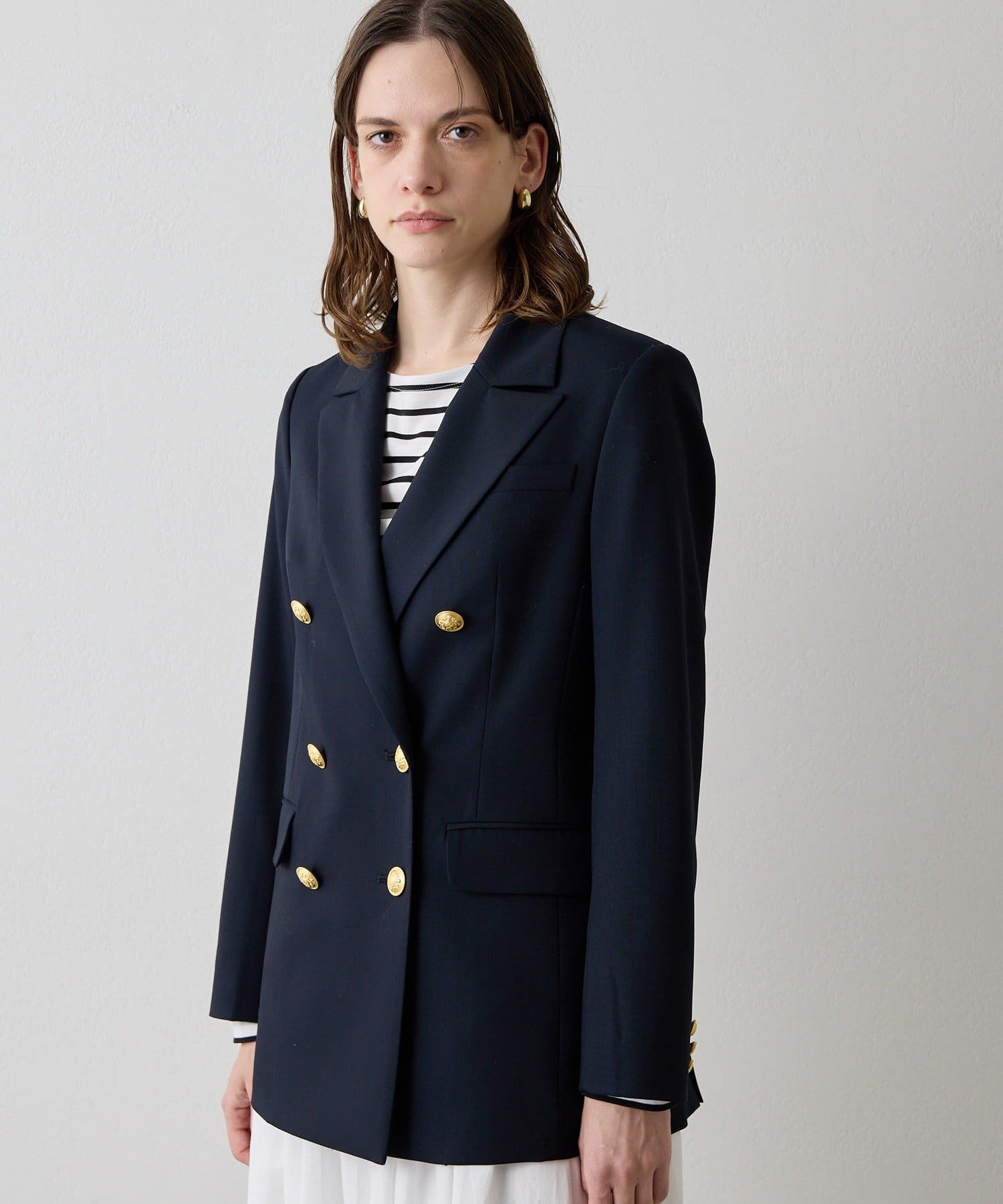 Drawing Numbers(ドローイングナンバーズ) 《セットアップ対応可》ギャバゴールド釦ダブルブレザー