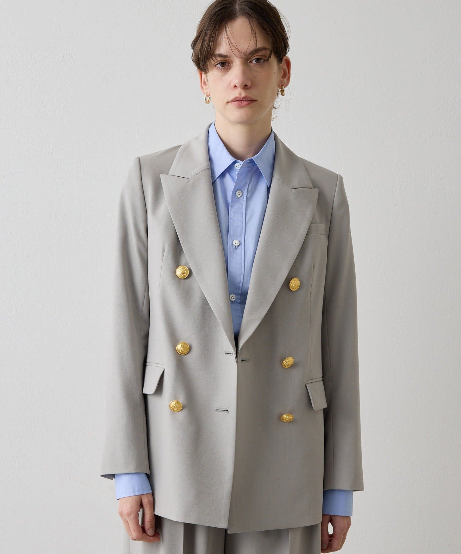 Drawing Numbers(ドローイングナンバーズ) 《セットアップ対応可》ギャバゴールド釦ダブルブレザー