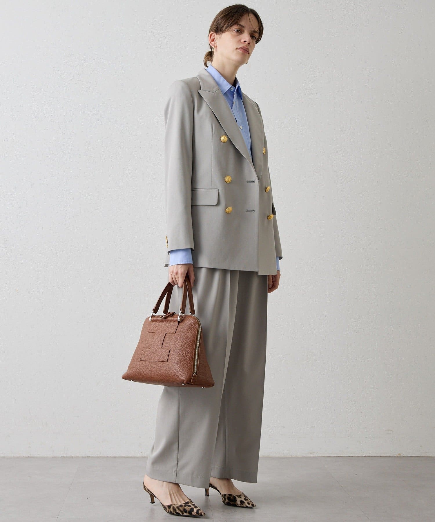 Drawing Numbers(ドローイングナンバーズ) 《セットアップ対応可》ギャバゴールド釦ダブルブレザー