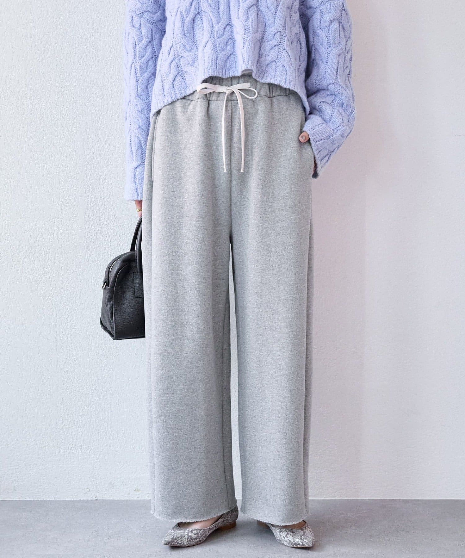 RIVE DROITE(リヴドロワ) 予約【リラックスした履き心地】裏起毛スウェットパンツ