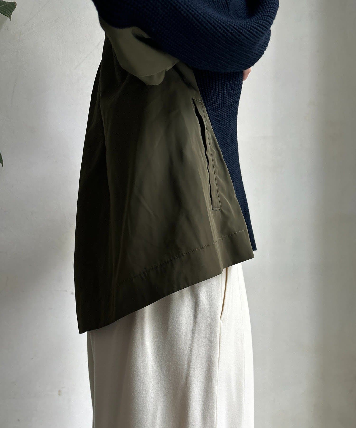 DOUDOU(ドゥドゥ) 【WEB限定】ミリタリー風ドッキングニット