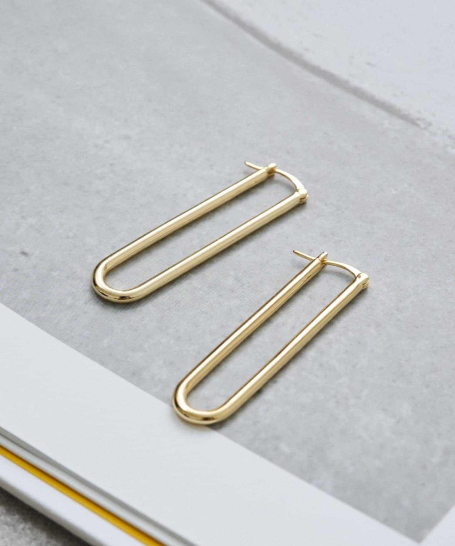 LOUNGEDRESS(ラウンジドレス) 《金属アレルギー対応/silver925》【GALENA/ガレナ】オーバルフープピアス