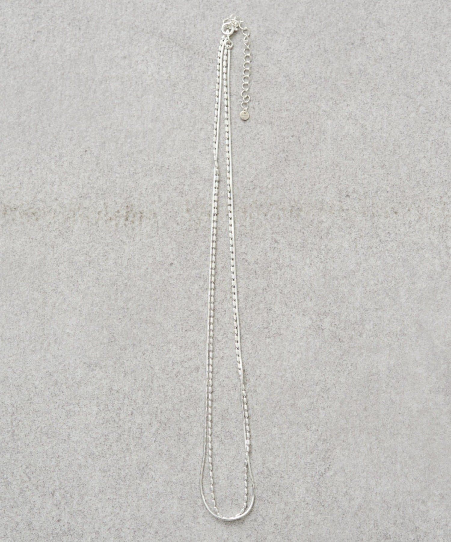 LOUNGEDRESS(ラウンジドレス) 《金属アレルギー対応/silver925》【GALENA/ガレナ】SV925ダブルネックレス