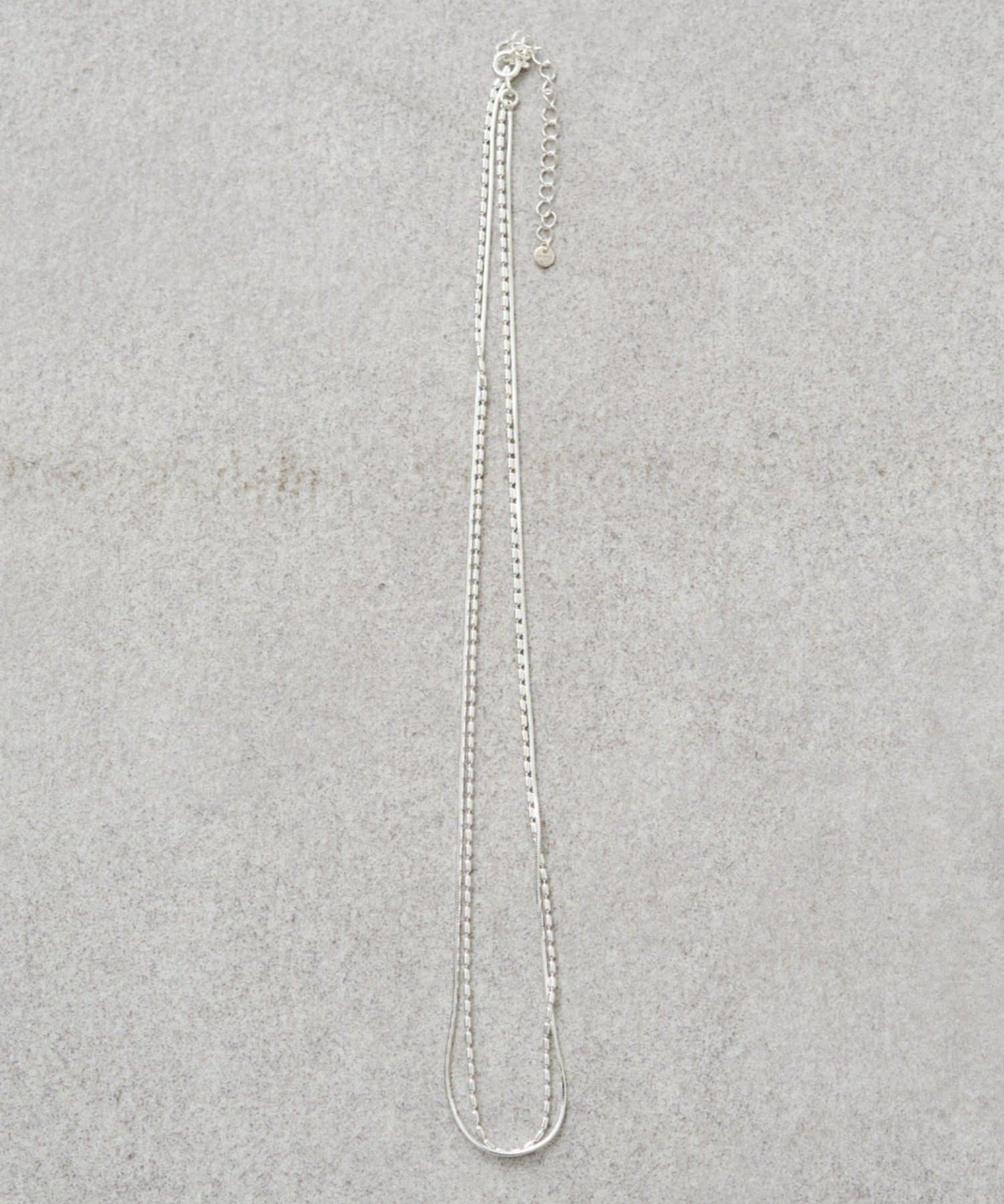 LOUNGEDRESS(ラウンジドレス) 《金属アレルギー対応/silver925》【GALENA/ガレナ】SV925ダブルネックレス