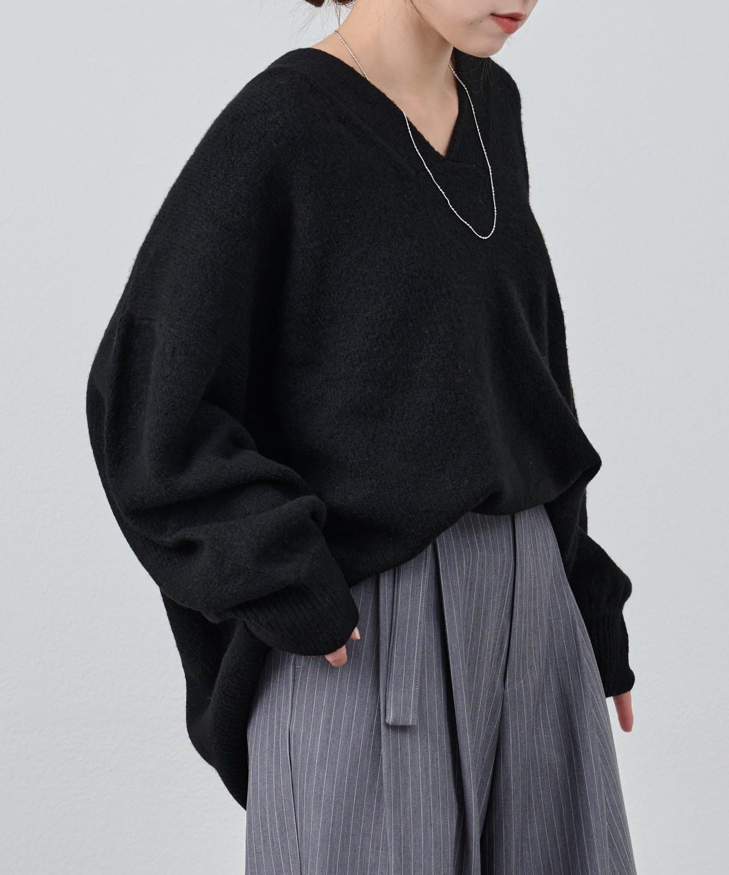 SHENERY(シーナリー) 【@kanako_ikiコラボカラー登場！】【予約アイテム人気NO.1】ウェーブネックニット