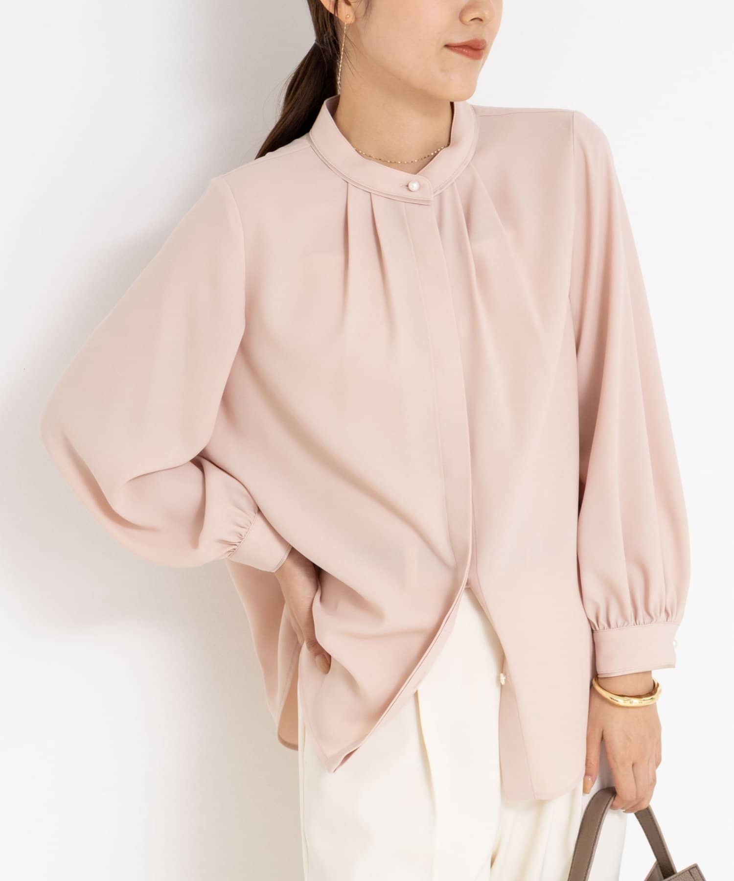 NOLLEY'S(ノーリーズ) バックサテンパール釦タックBL