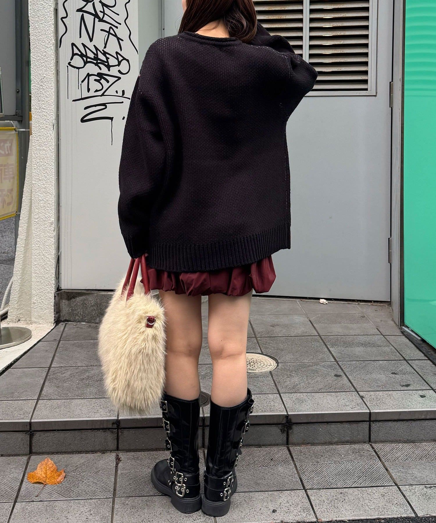 CIAOPANIC(チャオパニック) ローゲージジャガードアソートルーズニット