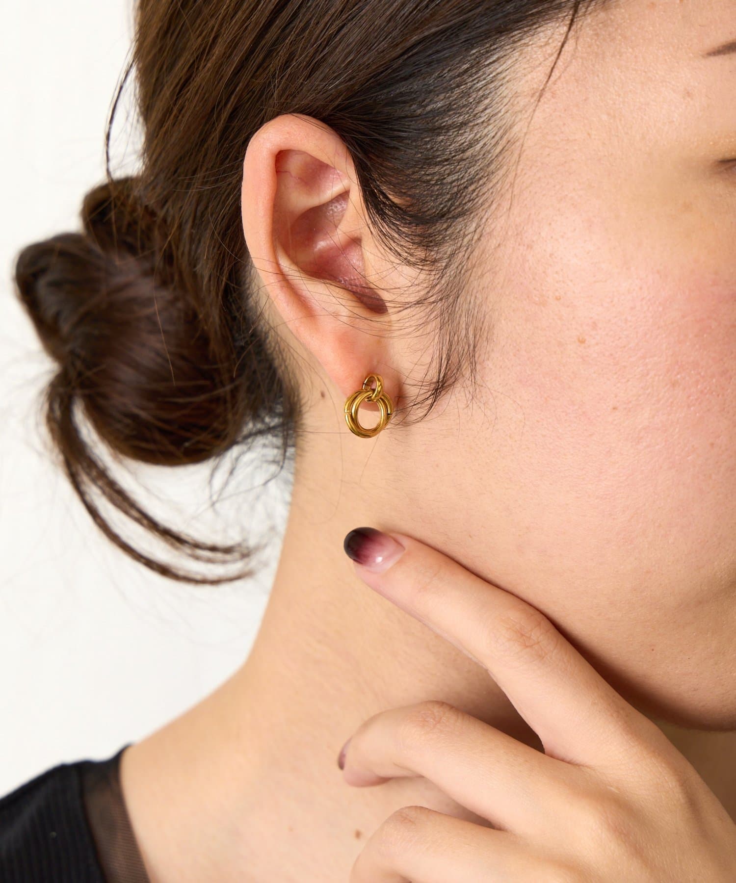 Jena　espace merveilleux(ジェナ　エスパスメルヴェイユ) ダブルサークルピアス