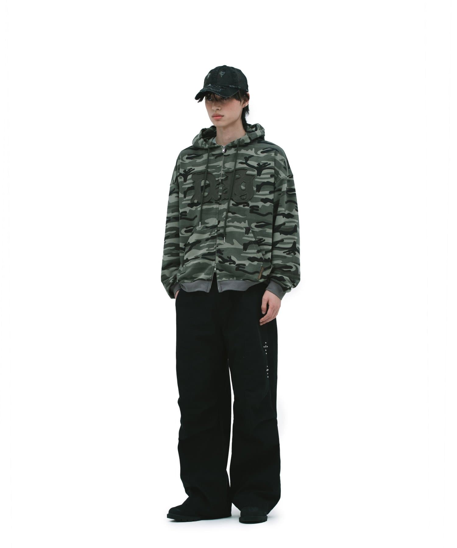CIAOPANIC(チャオパニック) 【DEFGARMENTS】CAMO LOGO HOOD ZIP UP