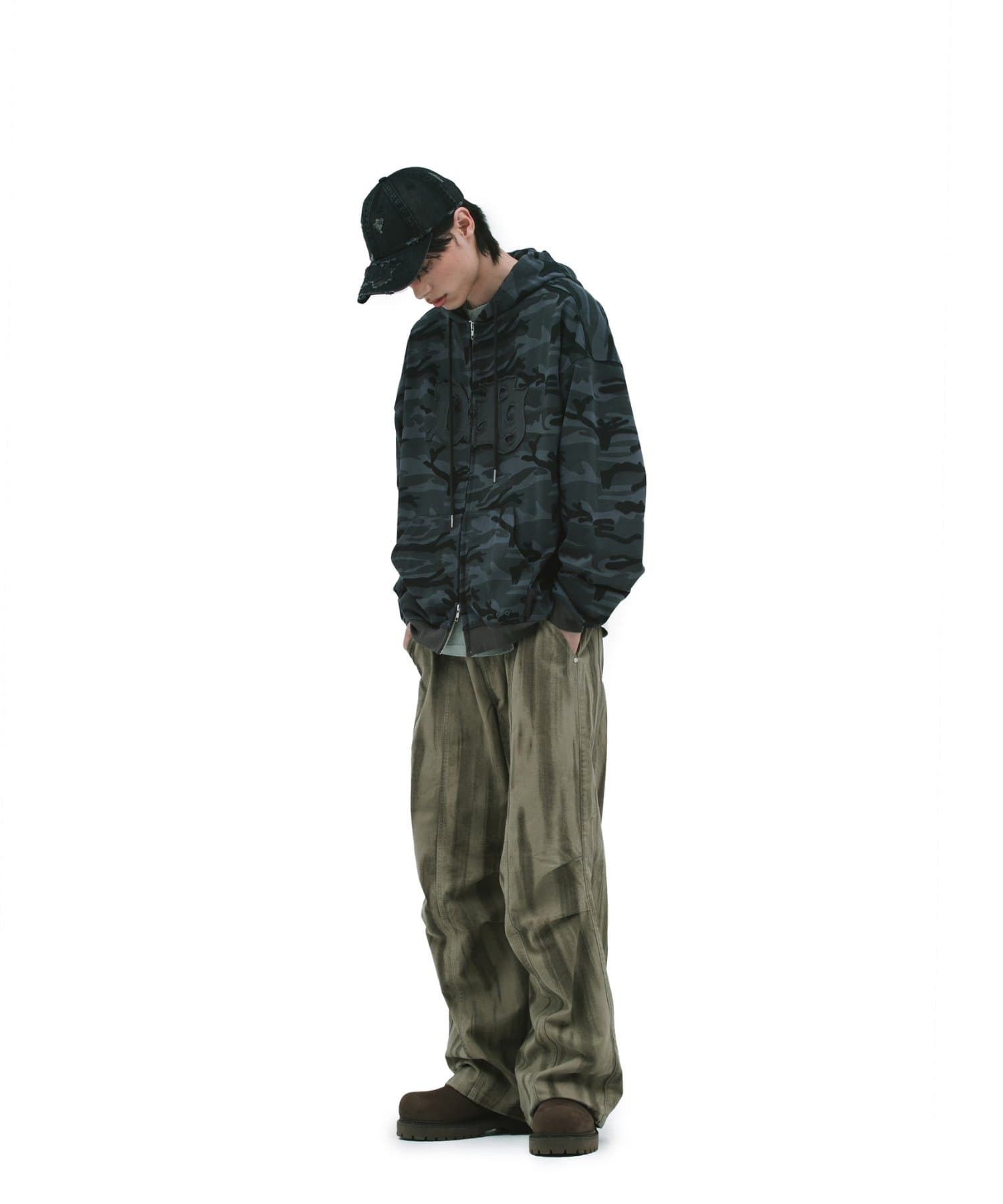CIAOPANIC(チャオパニック) 【DEFGARMENTS】CAMO LOGO HOOD ZIP UP