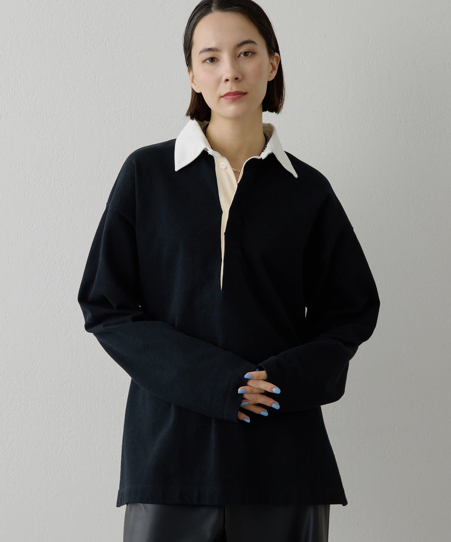 Whim Gazette(ウィム ガゼット) 刺繍ラガーシャツ