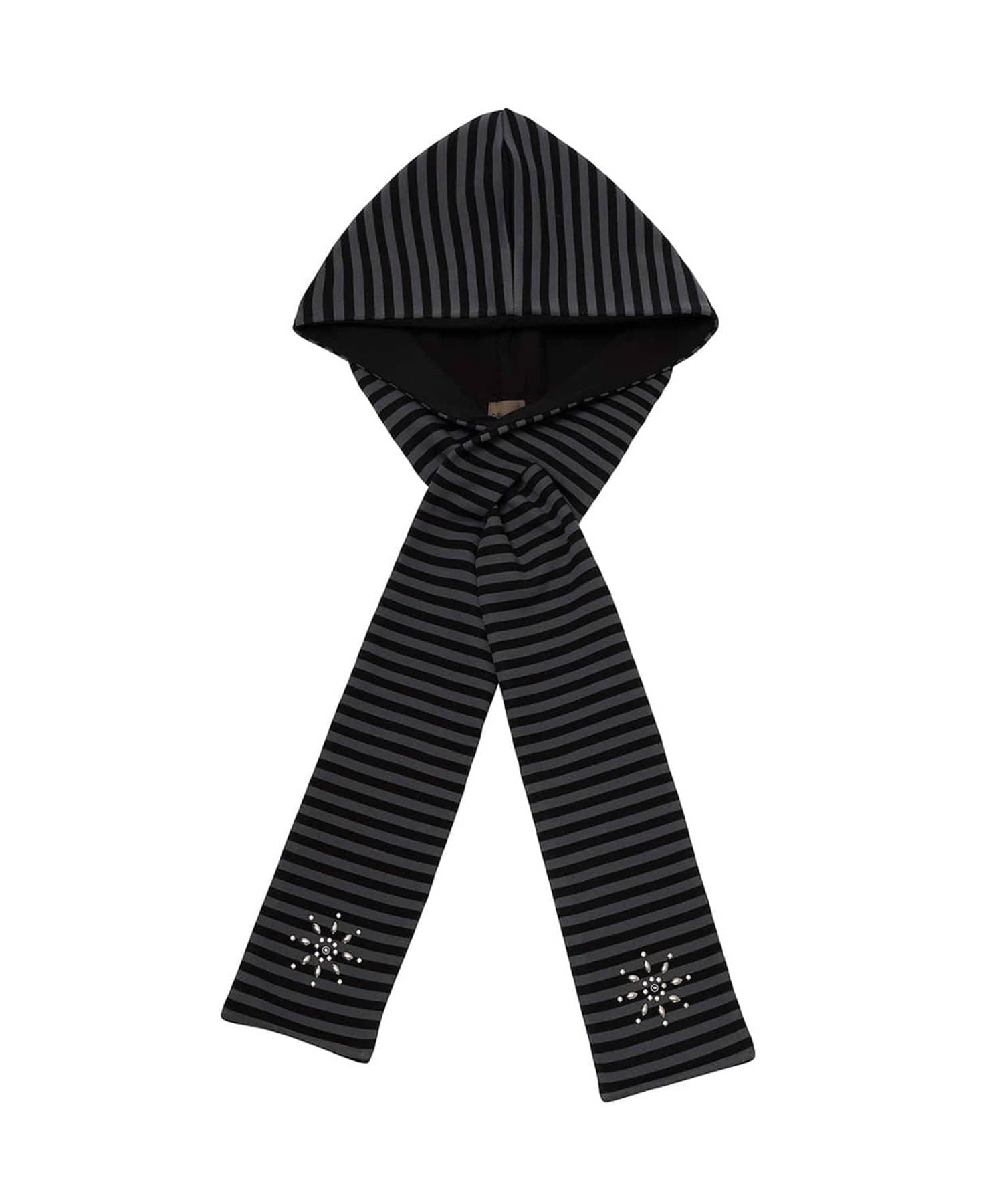 CIAOPANIC(チャオパニック) 【DEFGARMENTS】STRIPE HOOD MUFFLER