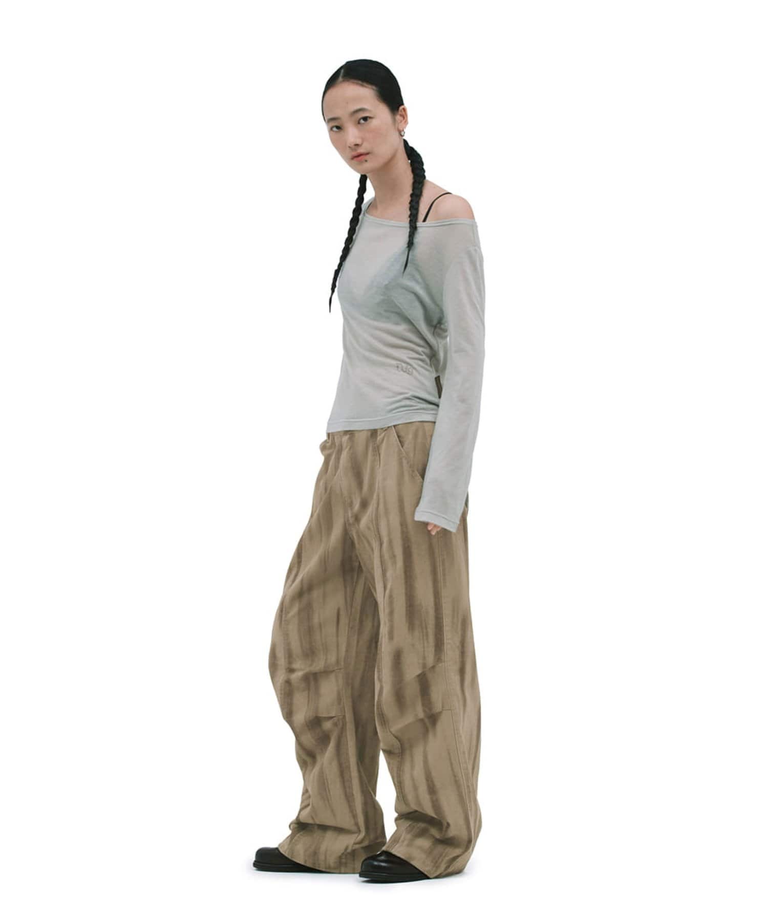 CIAOPANIC(チャオパニック) 【DEFGARMENTS】BLUSHED PARACHUTE PANTS