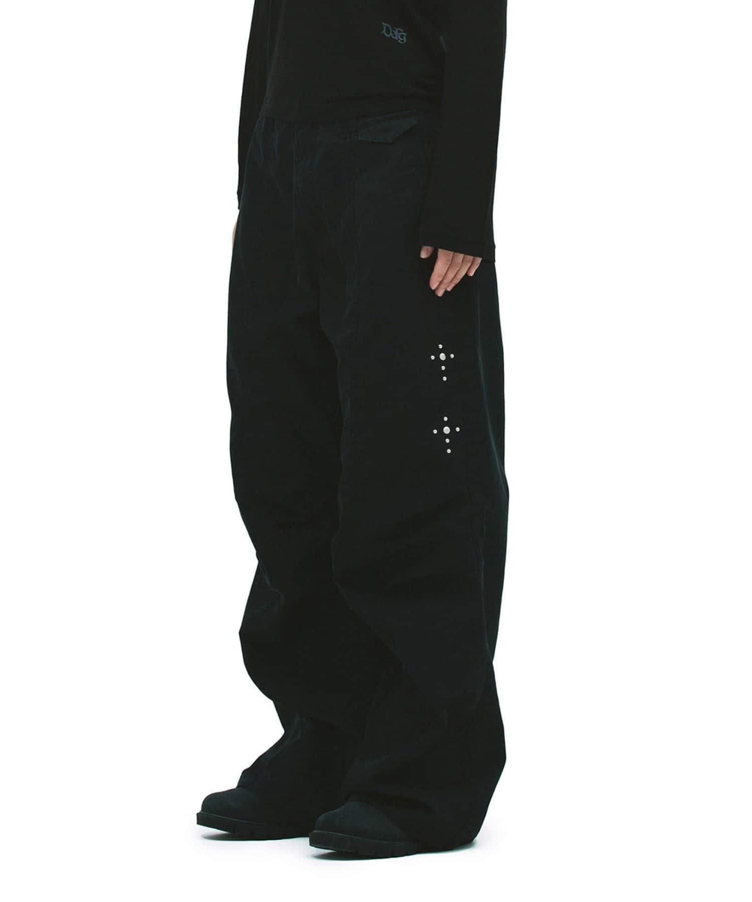 CIAOPANIC(チャオパニック) 【DEFGARMENTS】STUD PARACHUTE PANTS