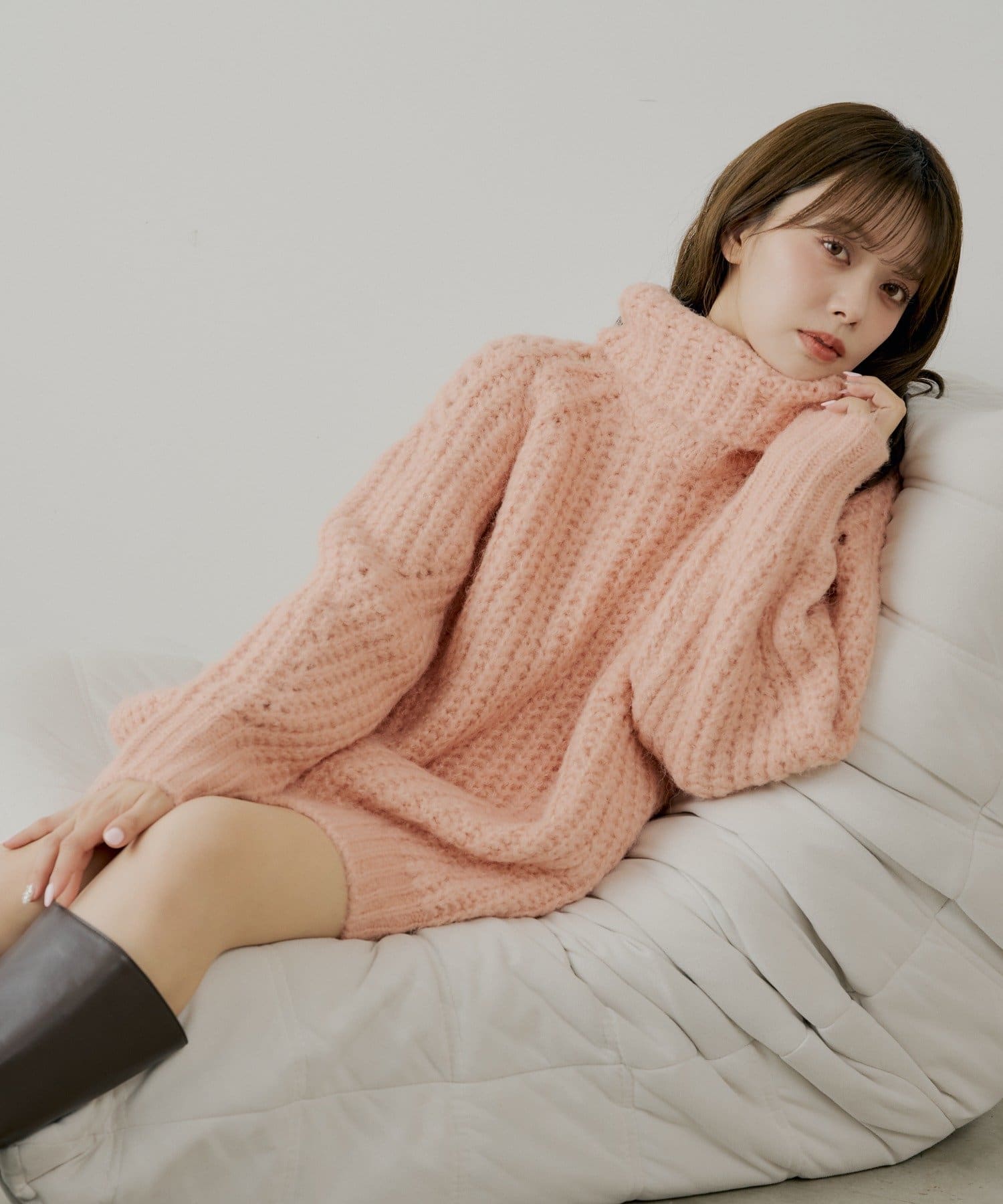 Chico(チコ) タートルルーズニットワンピース