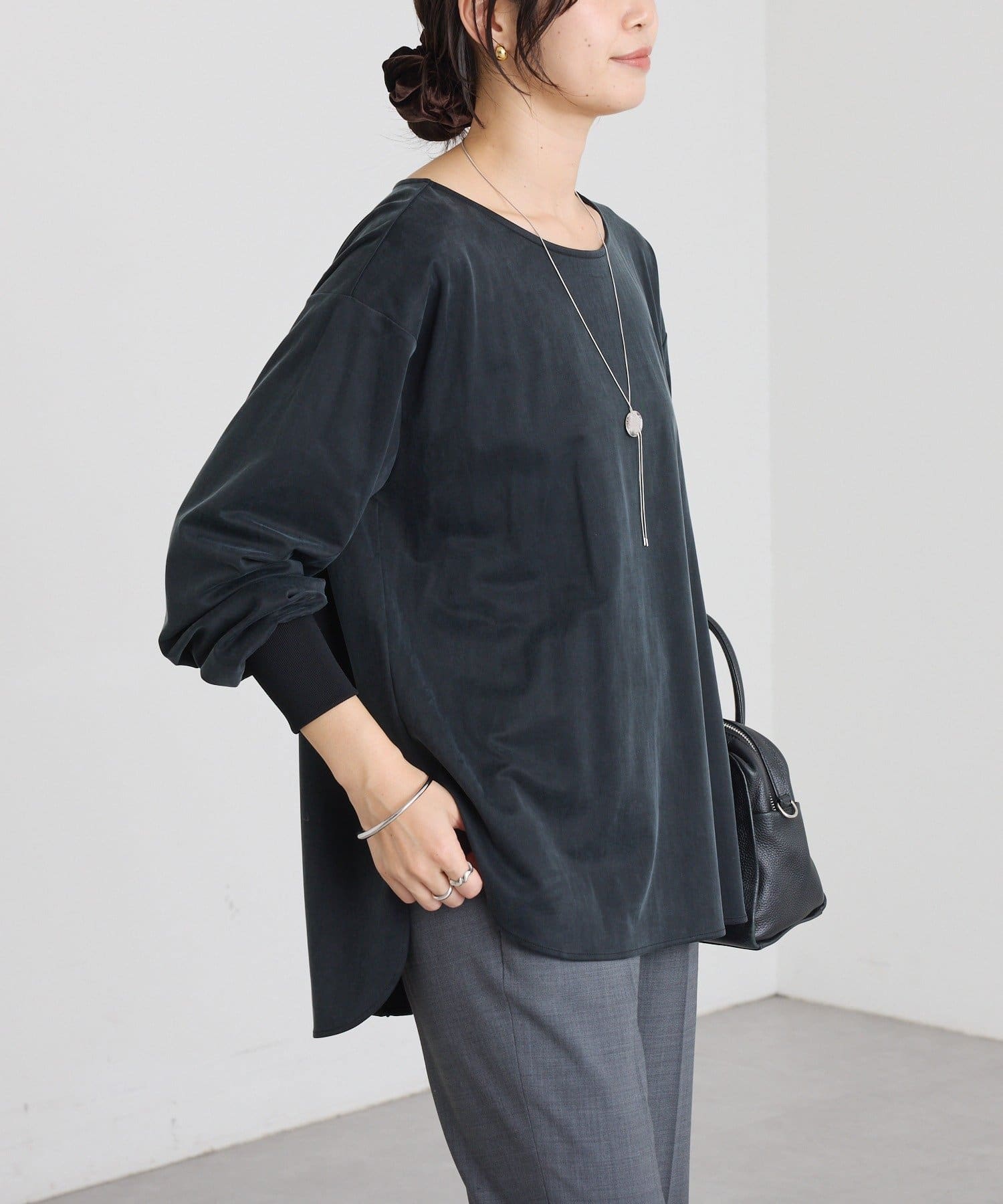 RIVE DROITE(リヴドロワ) 予約【着回し力抜群】キュプラカットプルオーバー