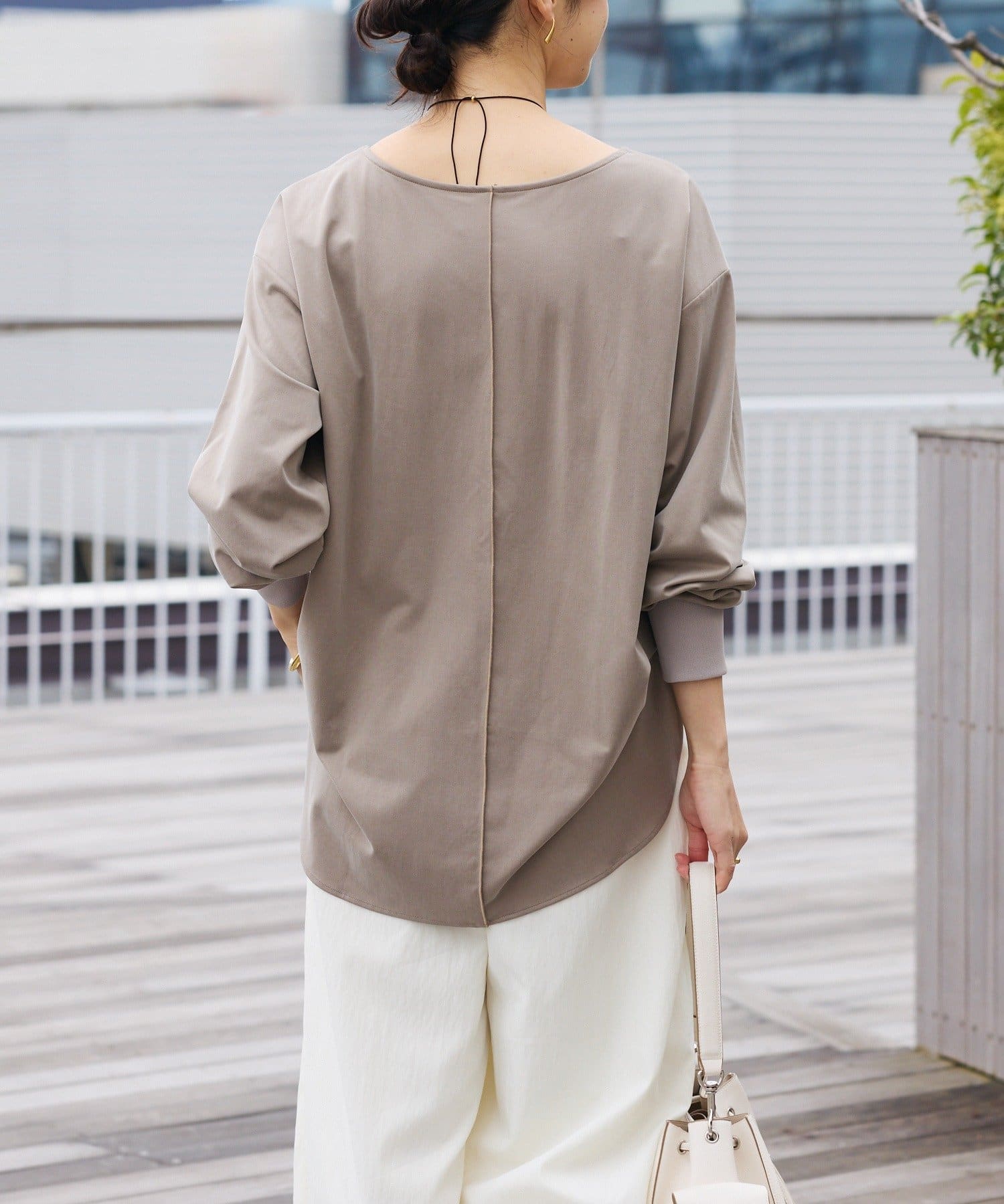 RIVE DROITE(リヴドロワ) 予約【新色追加/着回し力抜群】キュプラカットプルオーバー