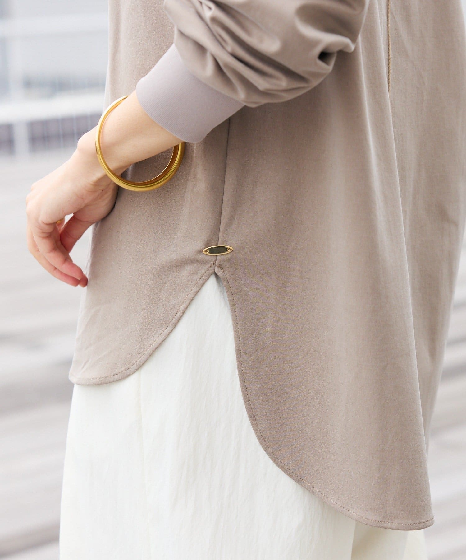 RIVE DROITE(リヴドロワ) 予約【新色追加/着回し力抜群】キュプラカットプルオーバー