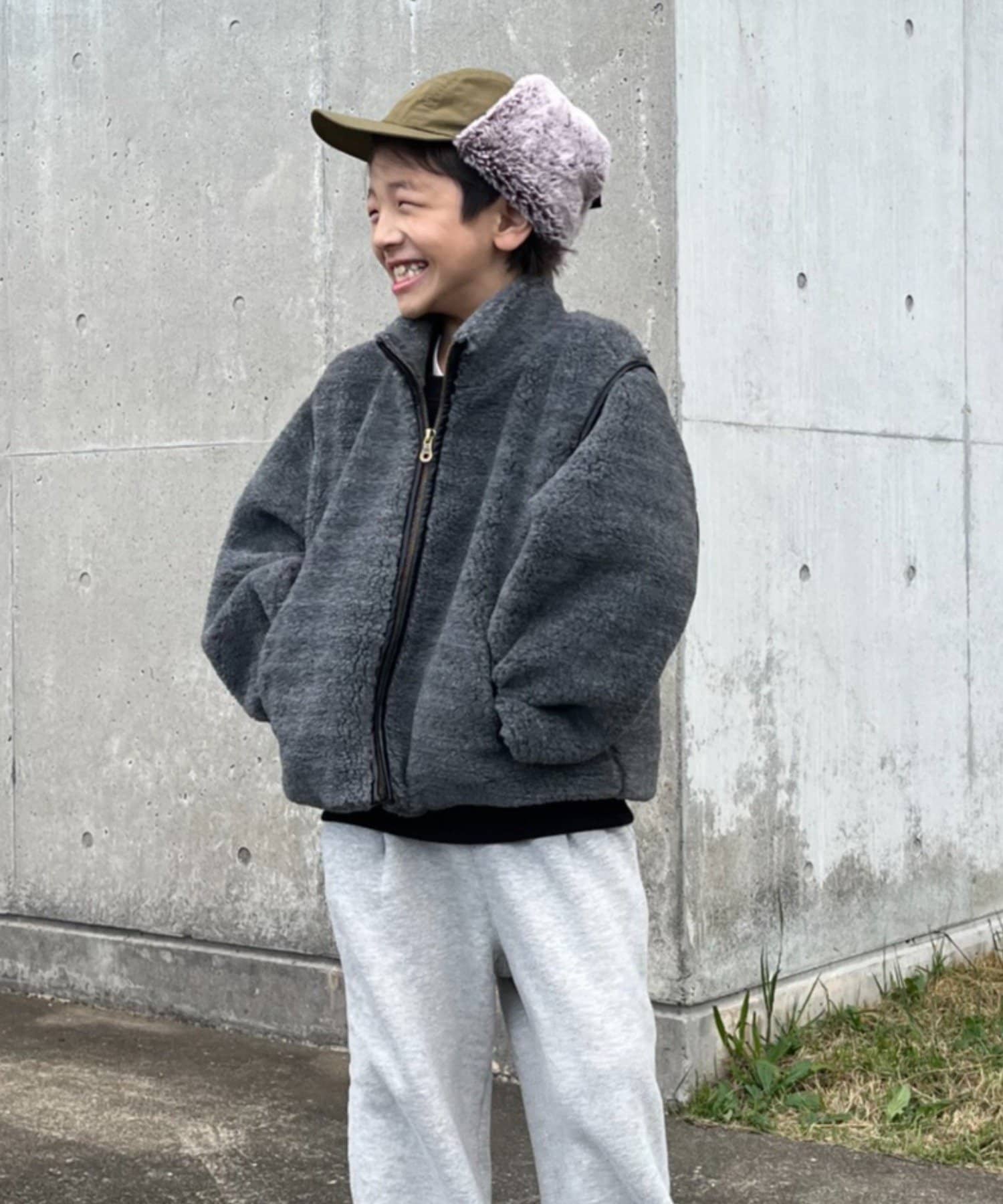 CIAOPANIC TYPY(チャオパニックティピー) 【KIDS】【ジュニアサイズあり】ママとお揃い！ぬくかるマルチウェイボアスタンドジャケット