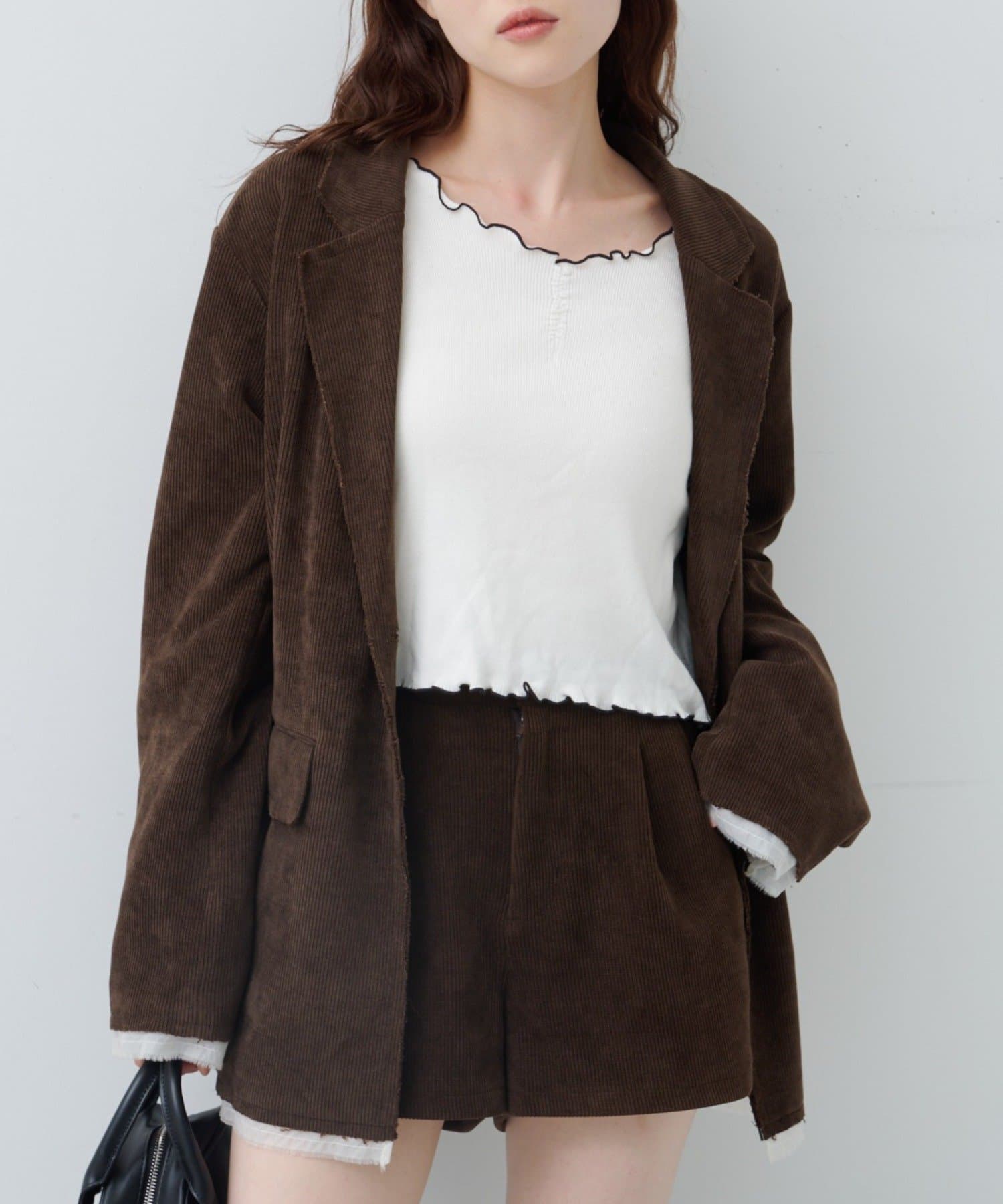 Kastane(カスタネ) 【裏地付き/セットアップ対応】コーデュロイライナージャケット