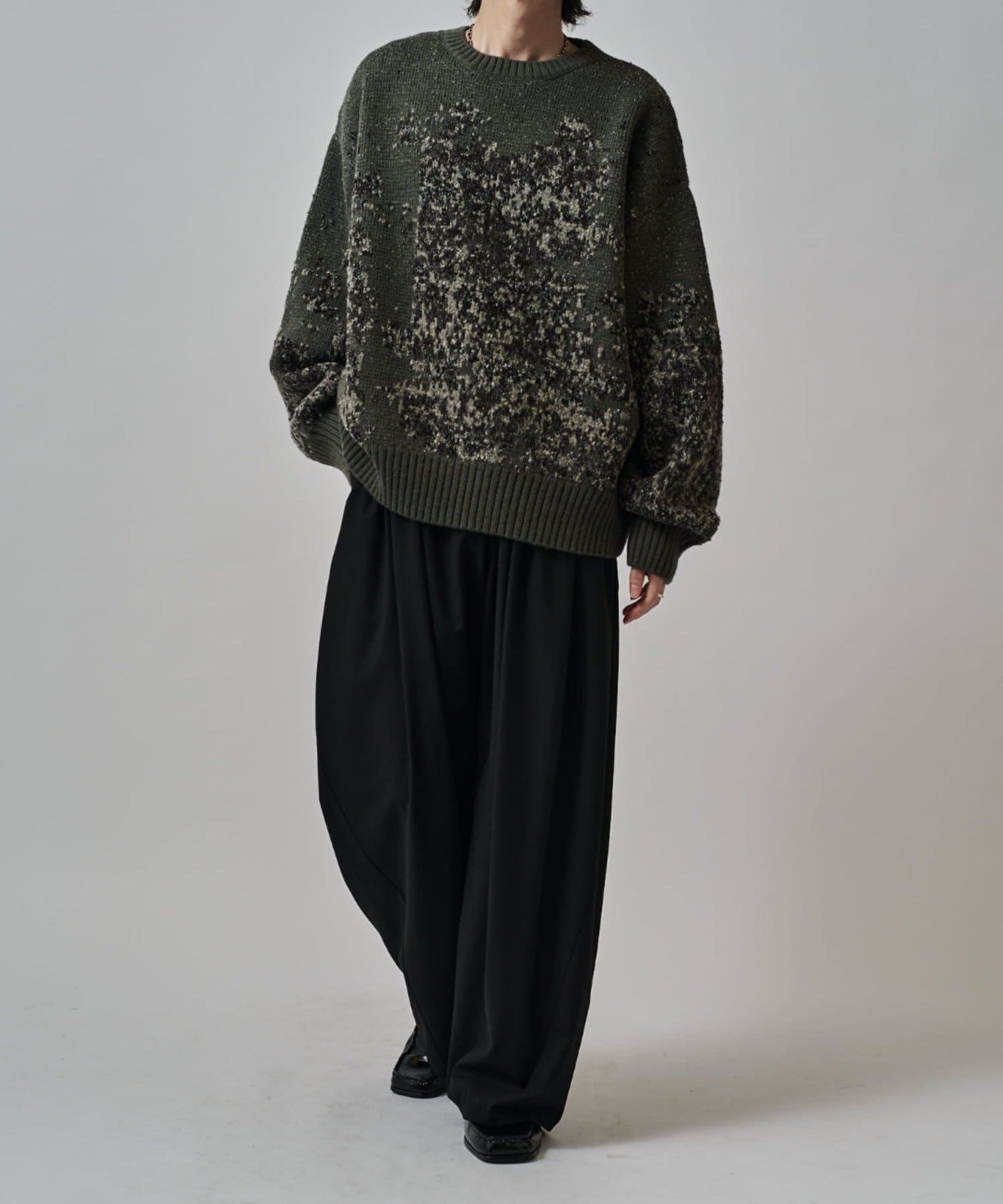 Lui's(ルイス) ジャガードモールニット