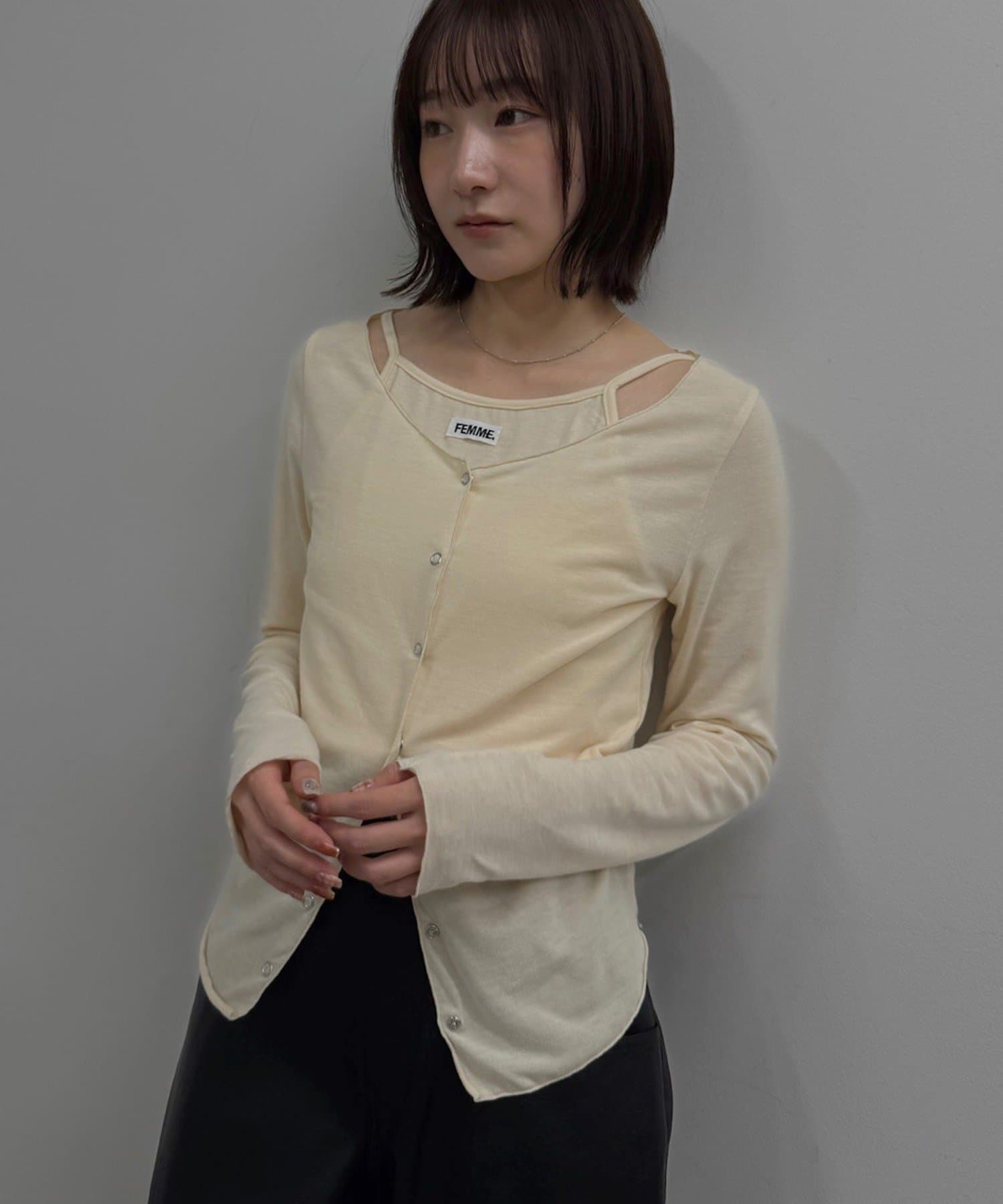 mline(エムライン) [mline]レイヤーロゴTシャツ