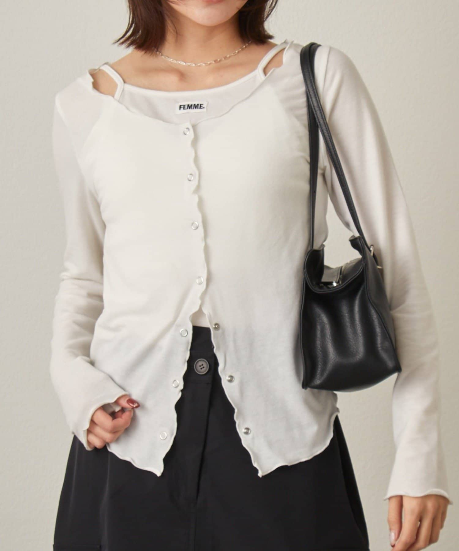 mline(エムライン) [mline]レイヤーロゴTシャツ