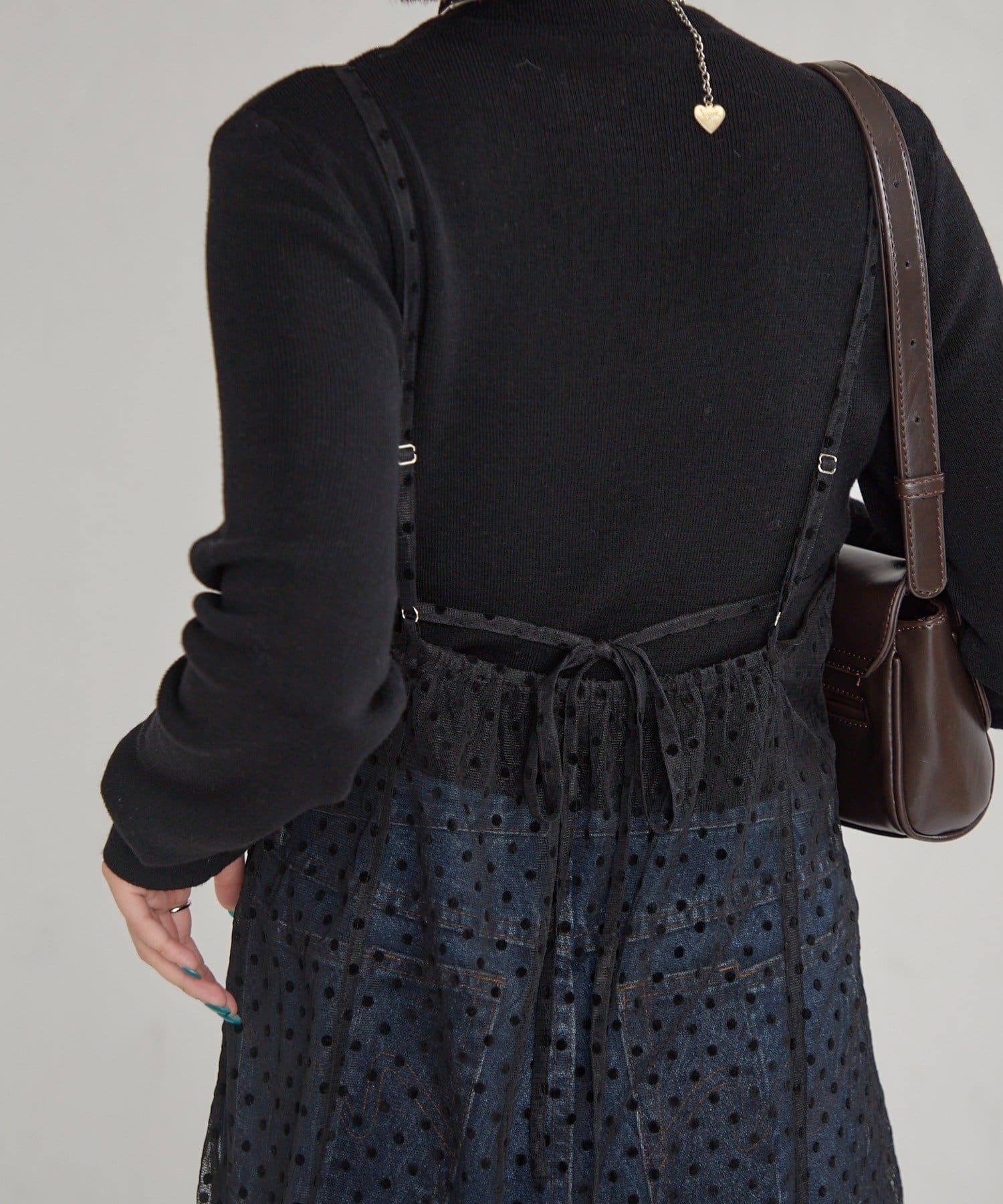 mystic(ミスティック) ドットチュールキャミチュニック