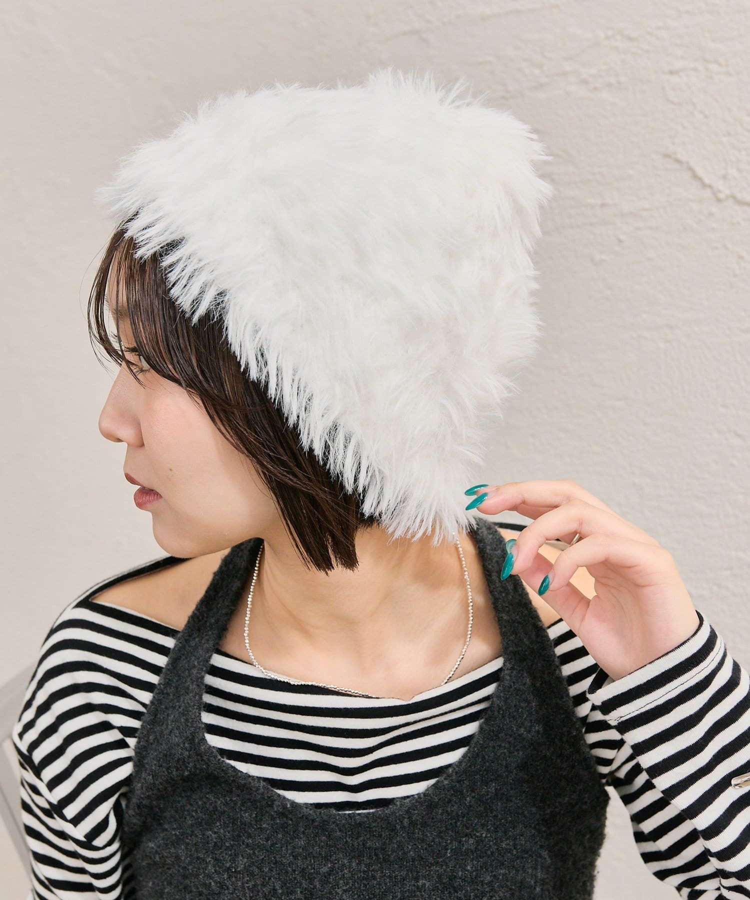 mystic(ミスティック) シャギーニット帽