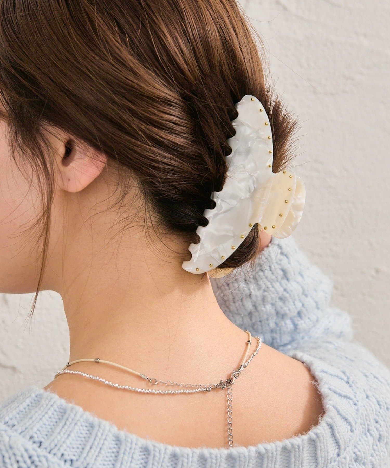 mystic(ミスティック) マーブルラウンドヘアクリップ