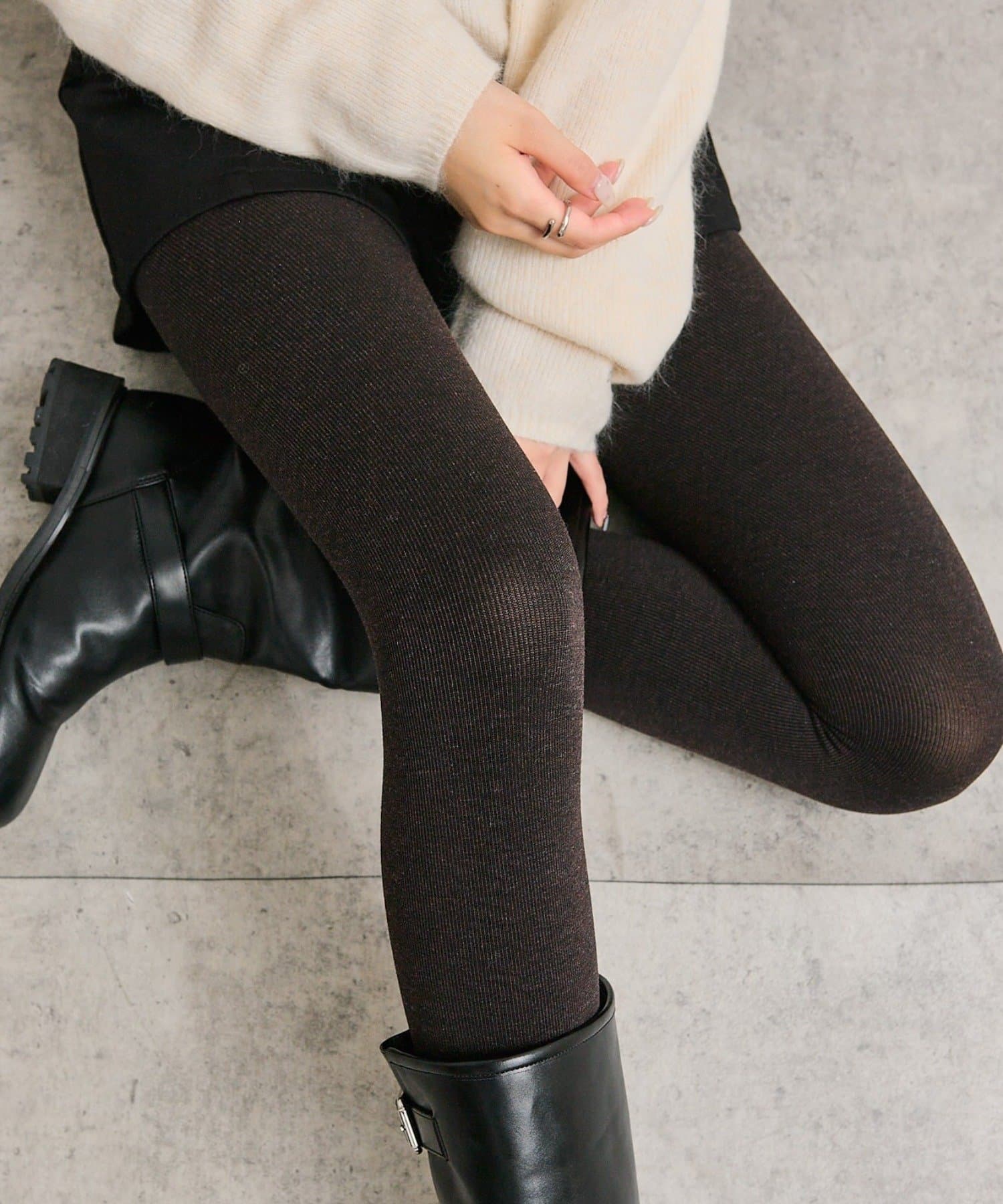 mystic(ミスティック) リブタイツ