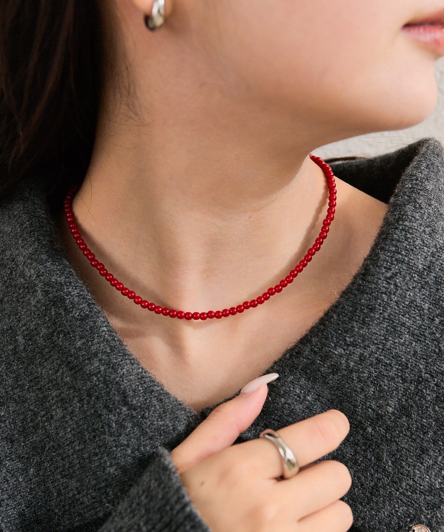 mystic(ミスティック) カラービーズネックレス